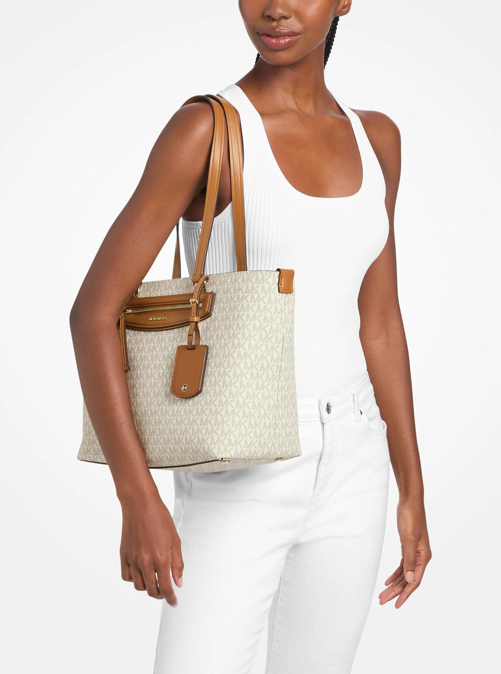 Jet Set Travel Medium Signature Logo Tote Bag Designer Handbag Fashion Shoulder Bag
