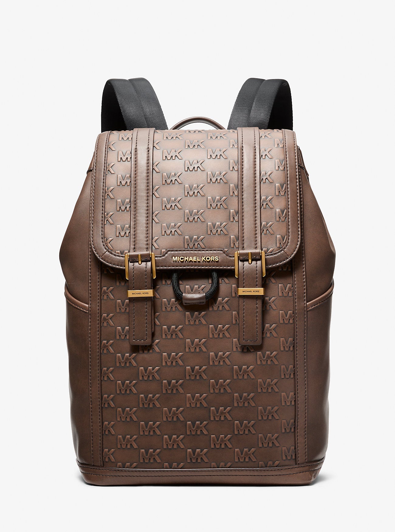 Colby Medium Logo Embossed Burnished Leather Backpack Popular Style Fashion Accessory
