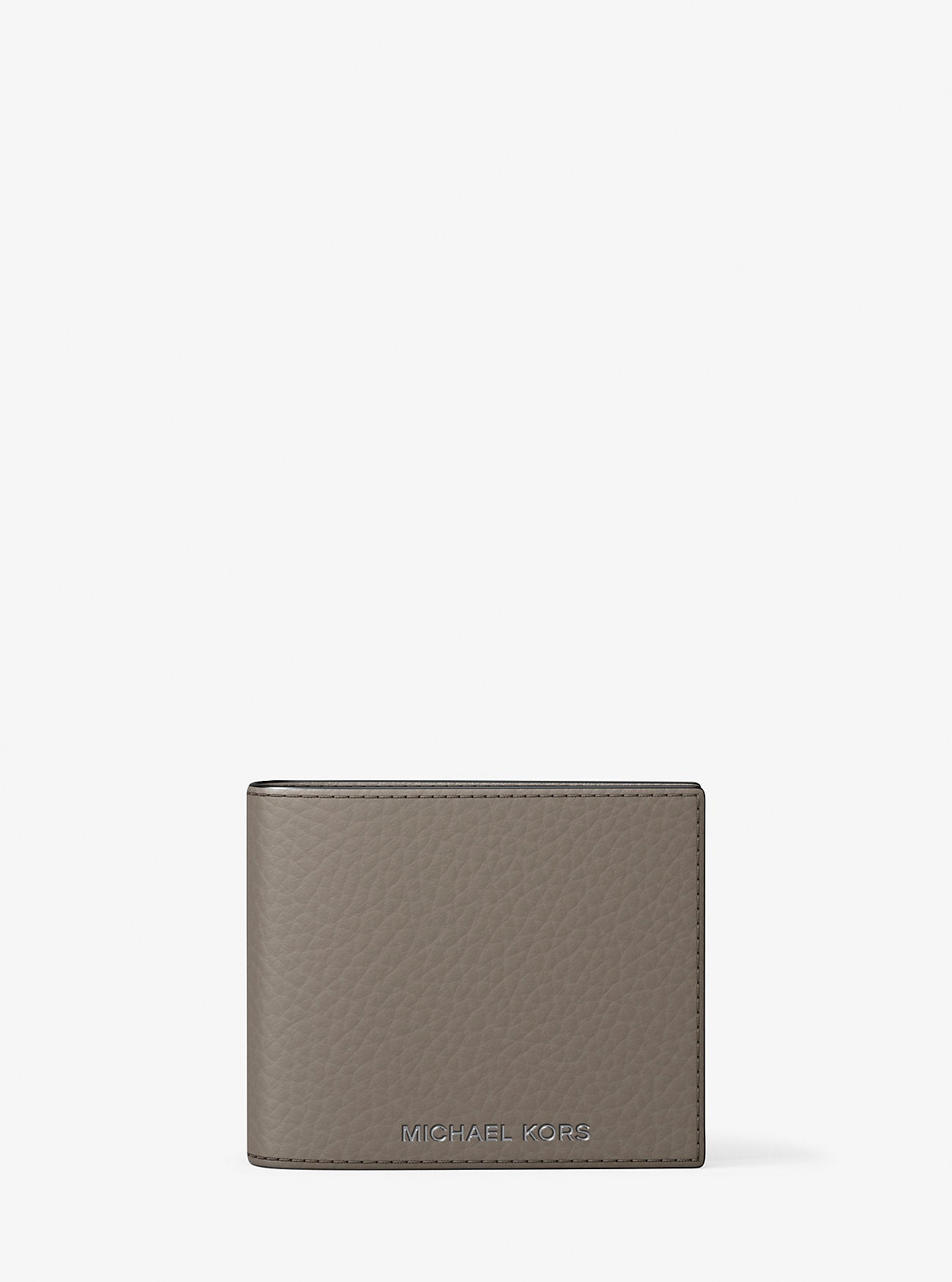 Hudson Pebbled Leather Billfold Wallet Designer Wallet Card Holder