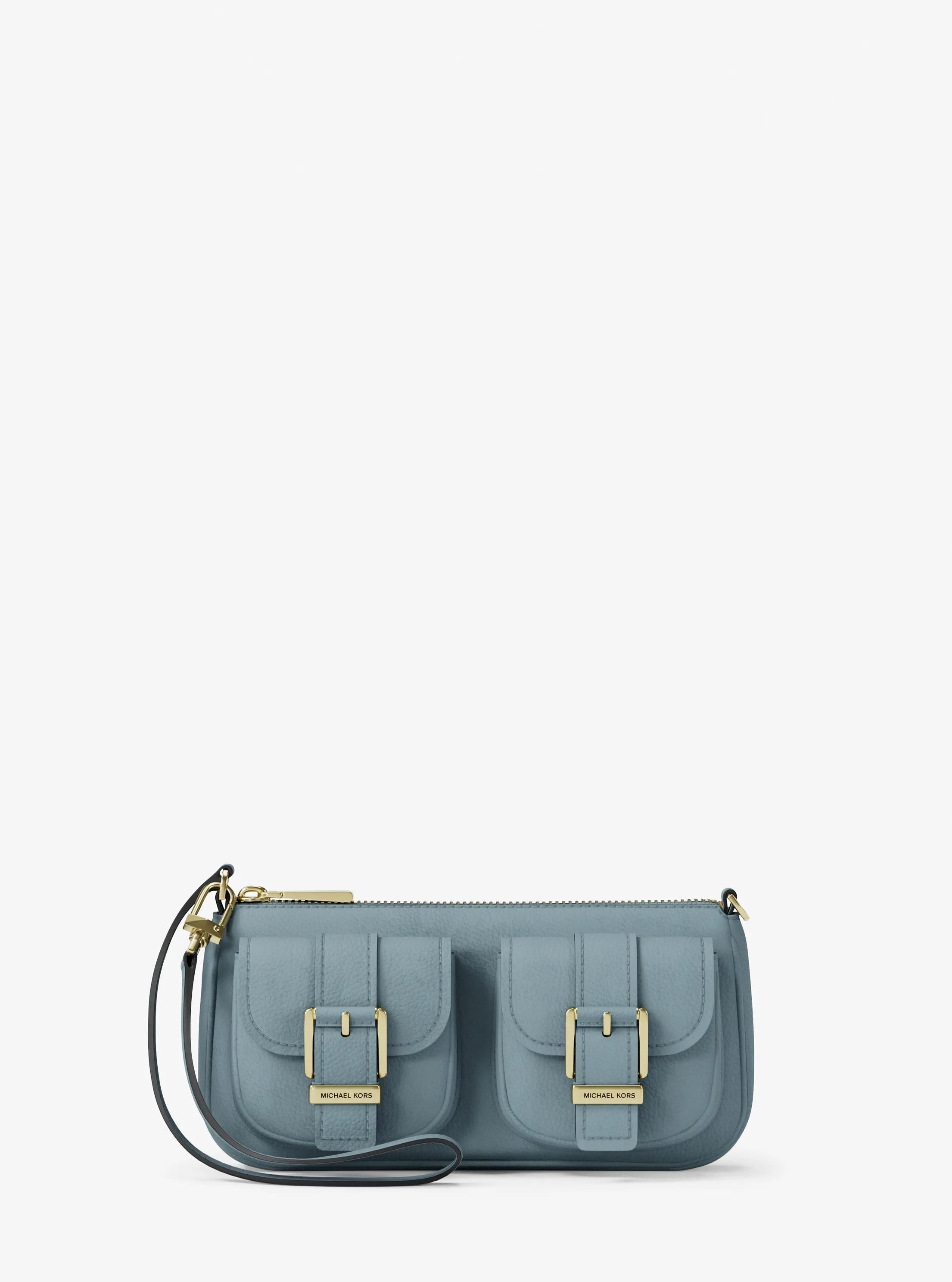 Zoe Small Suede Convertible Pochette Designer Handbag Fashion Shoulder Bag