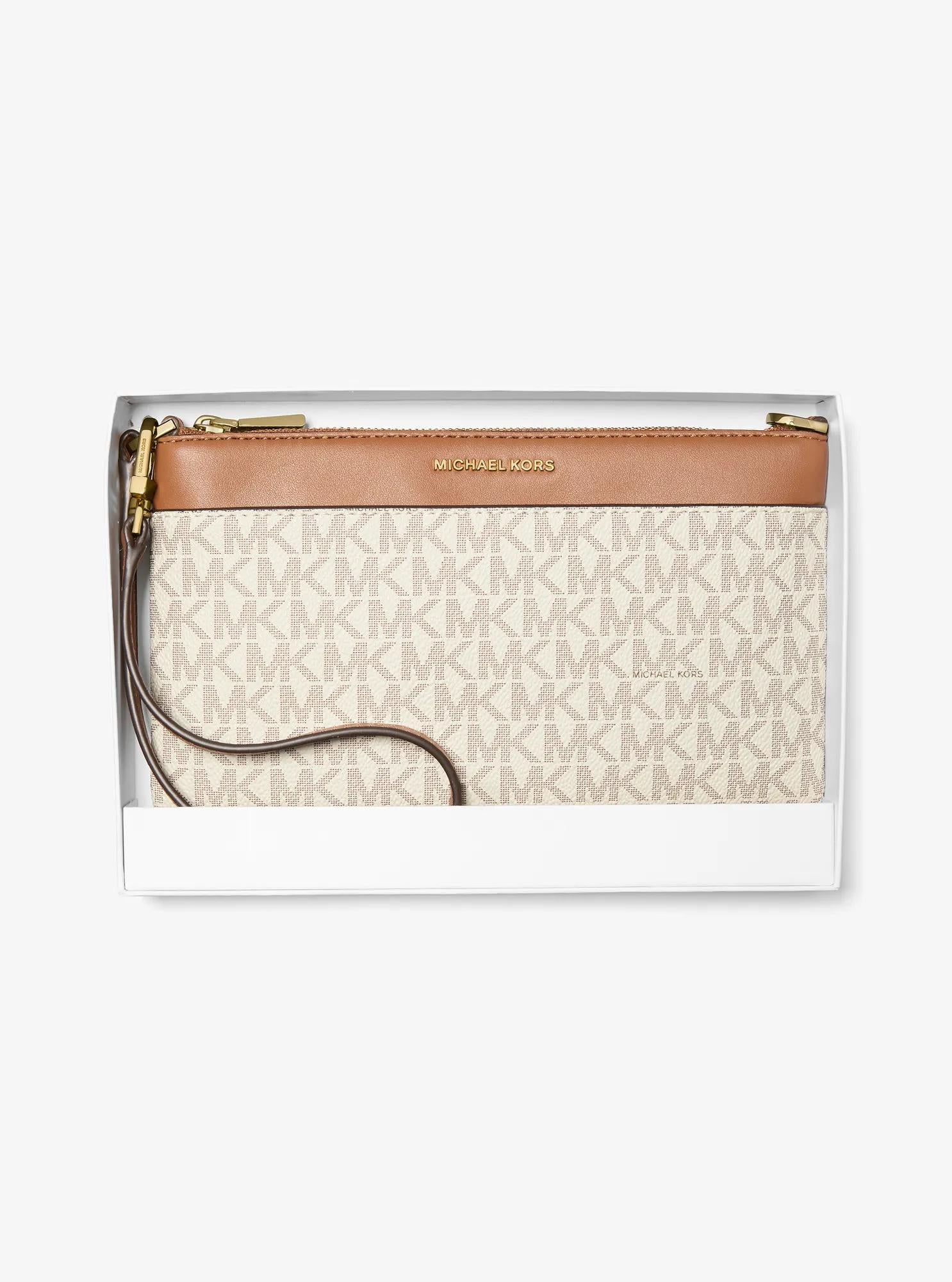 Jet Set Medium Signature Logo Wristlet Designer Handbag Fashion Shoulder Bag