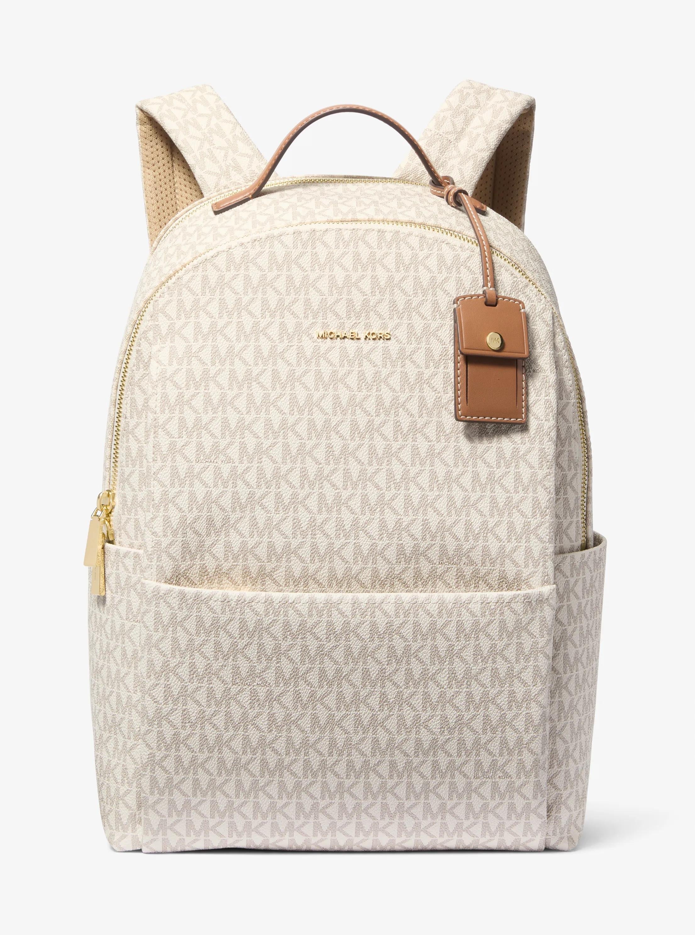 Sable Large Signature Logo Backpack Designer Handbag Fashion Shoulder Bag