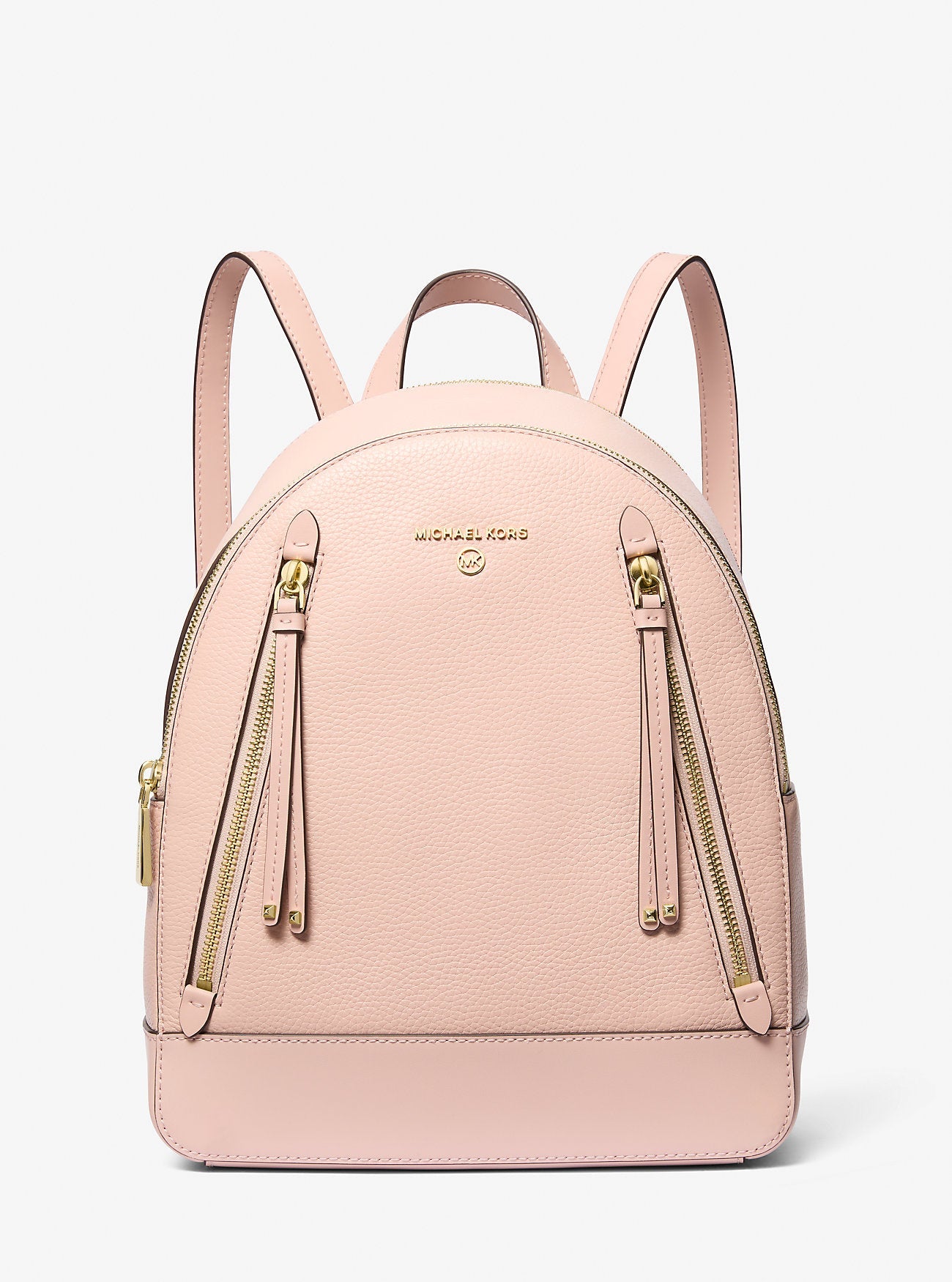 Brooklyn Medium Pebbled Leather Backpack Designer Handbag Fashion Shoulder Bag