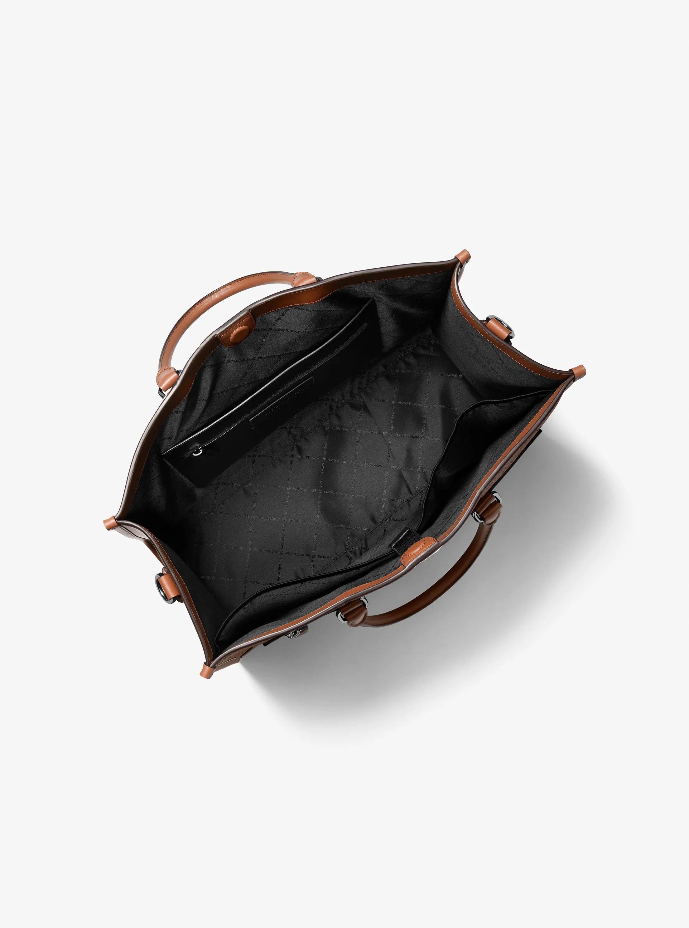 Jet Set Logo Embossed Leather Tote Bag Designer Handbag Fashion Shoulder Bag