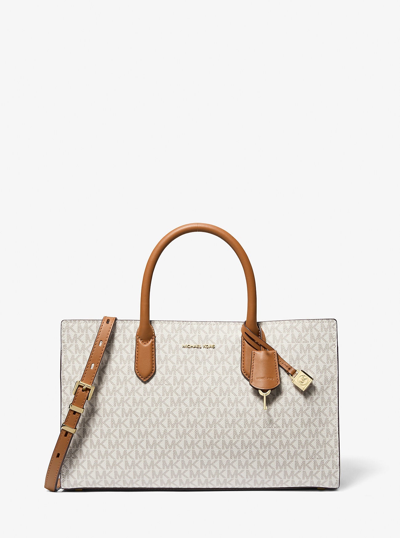 Scarlett Medium Signature Logo Satchel Designer Handbag Fashion Shoulder Bag