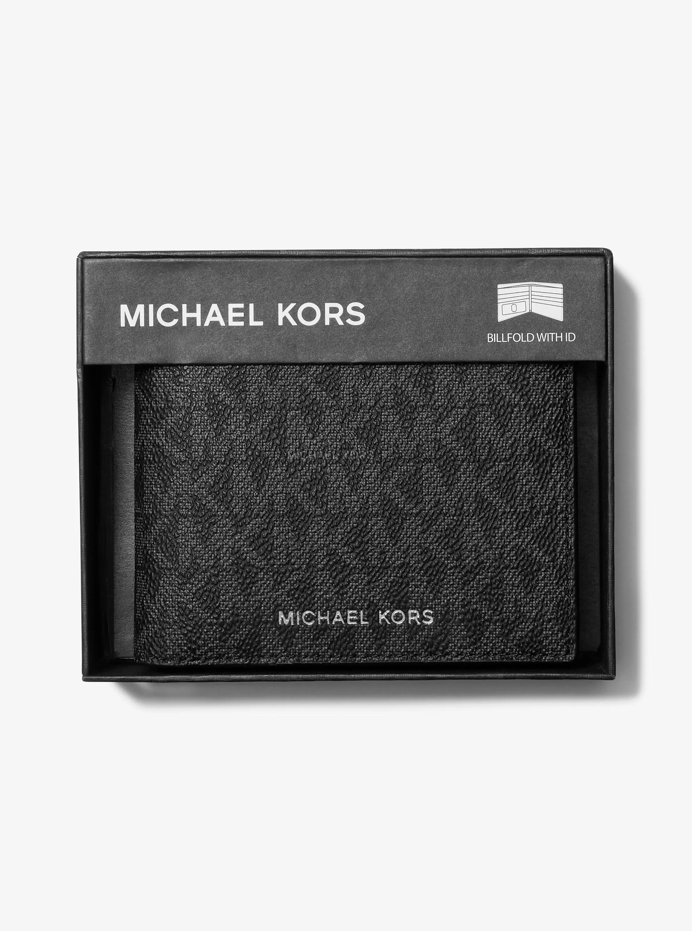 Hudson Signature Logo Billfold Wallet Designer Wallet Card Holder