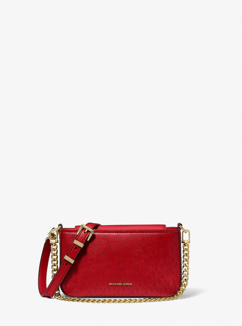 Bryant Small Metallic Signature Logo Convertible Pochette Designer Handbag Fashion Shoulder Bag