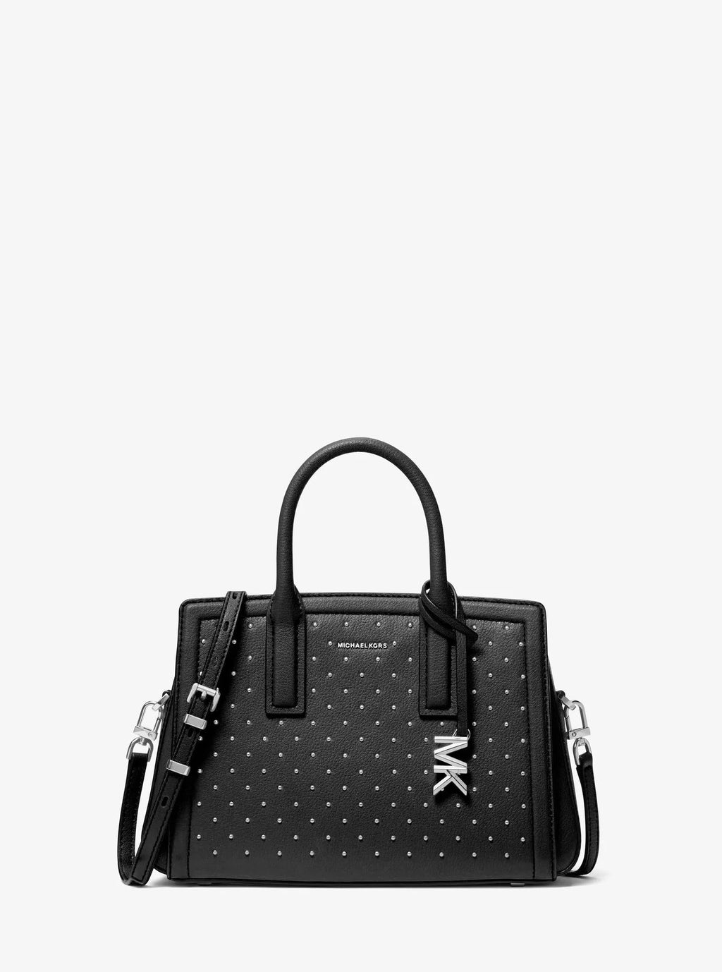 Laila Small Studded Leather Satchel Designer Handbag Fashion Shoulder Bag