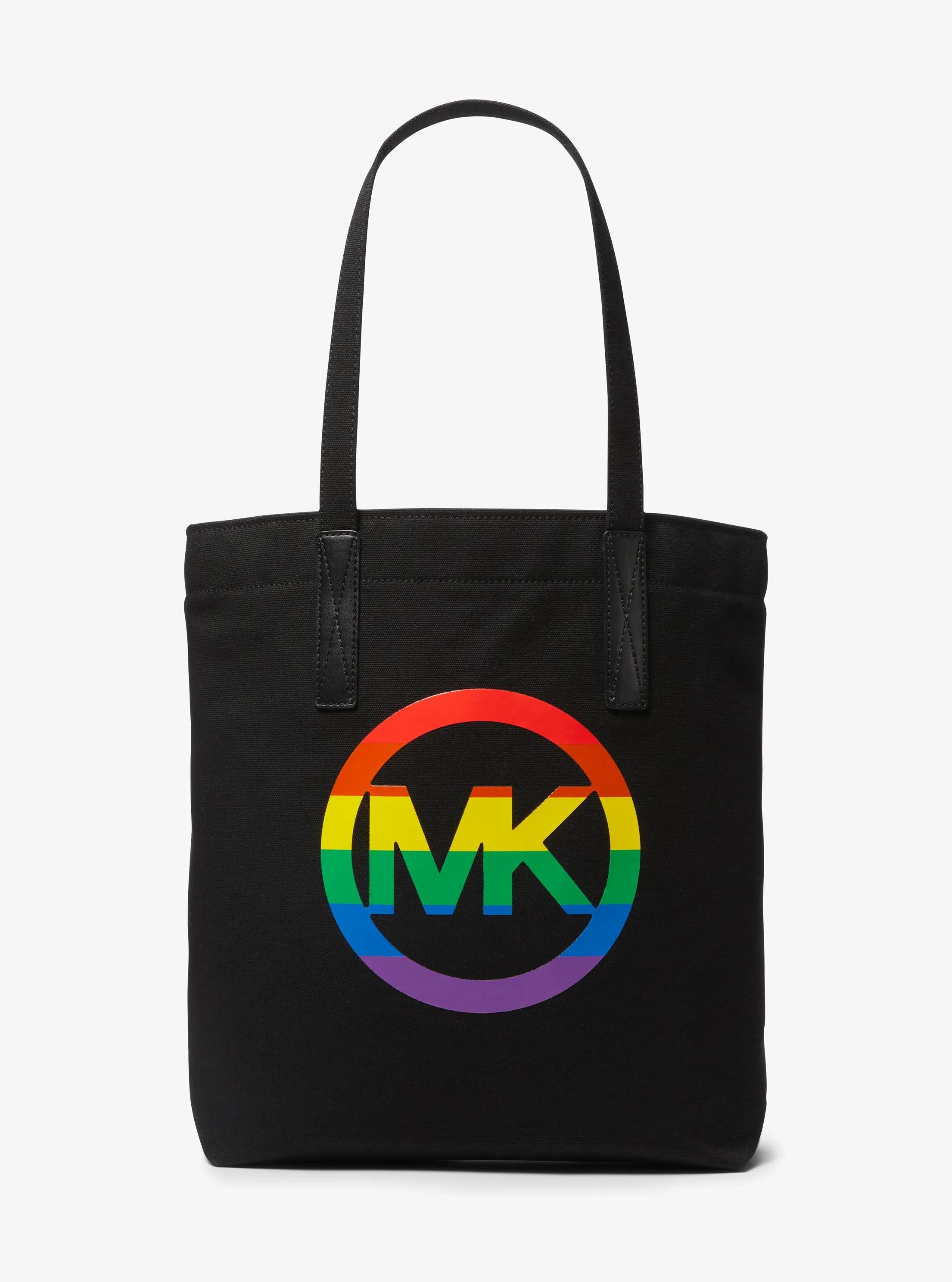 PRIDE Rainbow Logo Cotton Tote Bag Designer Handbag Fashion Shoulder Bag