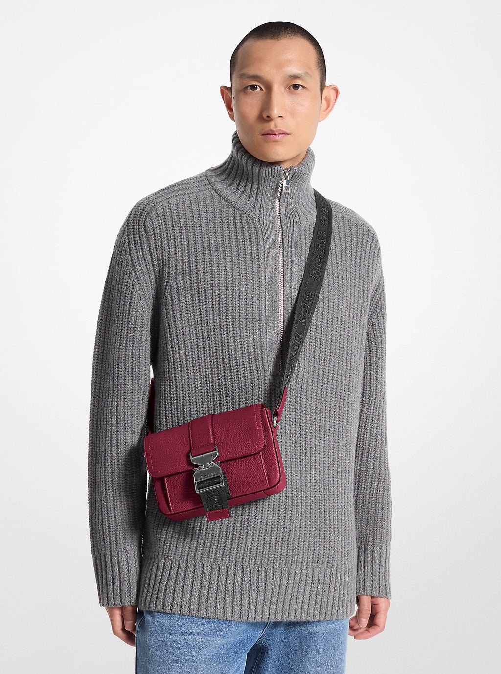 Hudson Pebbled Leather Crossbody Bag Designer Handbag Fashion Shoulder Bag