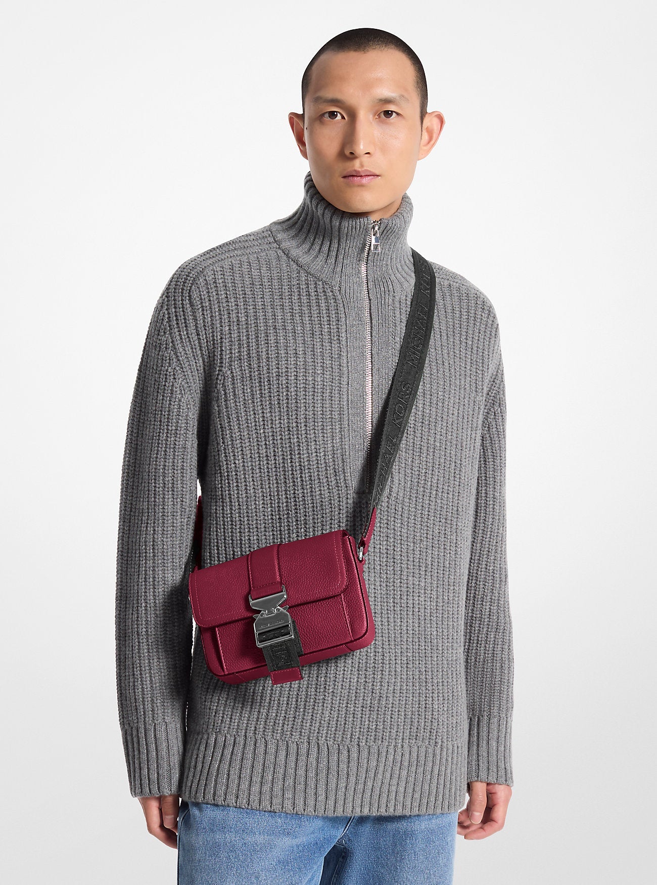 Hudson Pebbled Leather Crossbody Bag Designer Handbag Fashion Shoulder Bag