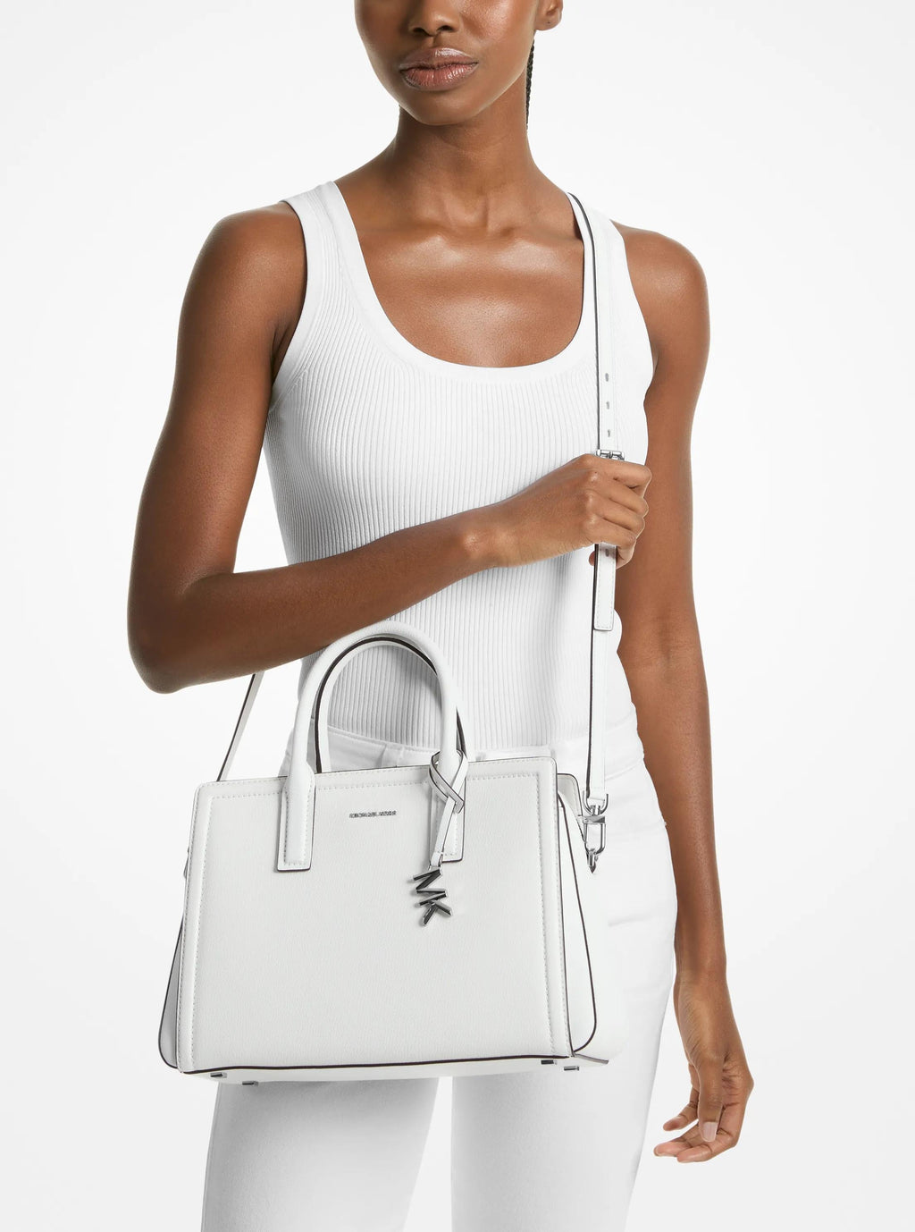 Laila Medium Leather Satchel Designer Handbag Fashion Shoulder Bag
