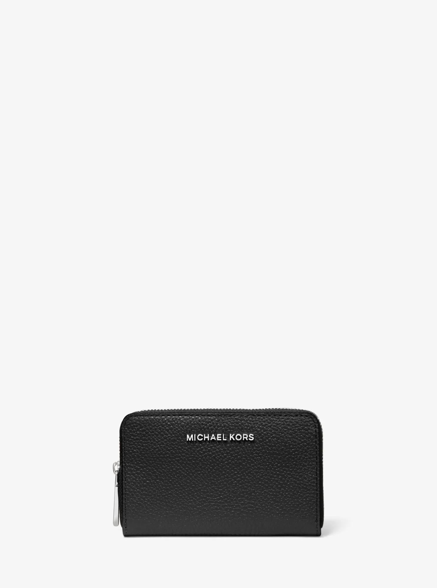 Small Pebbled Leather Wallet Designer Wallet Card Holder