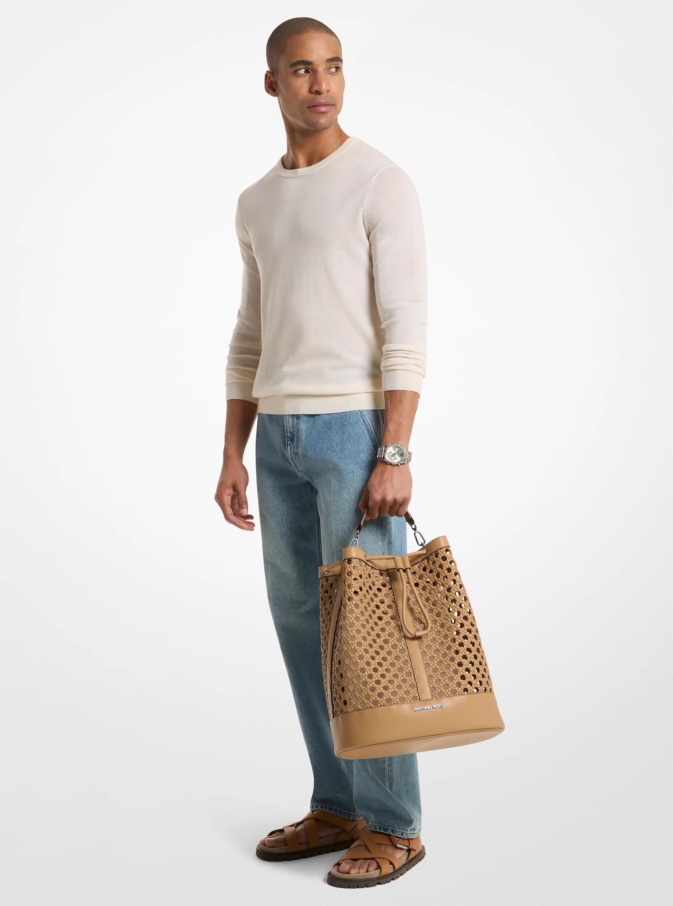 Whitley Medium Hand-Woven Backpack Popular Style Fashion Accessory