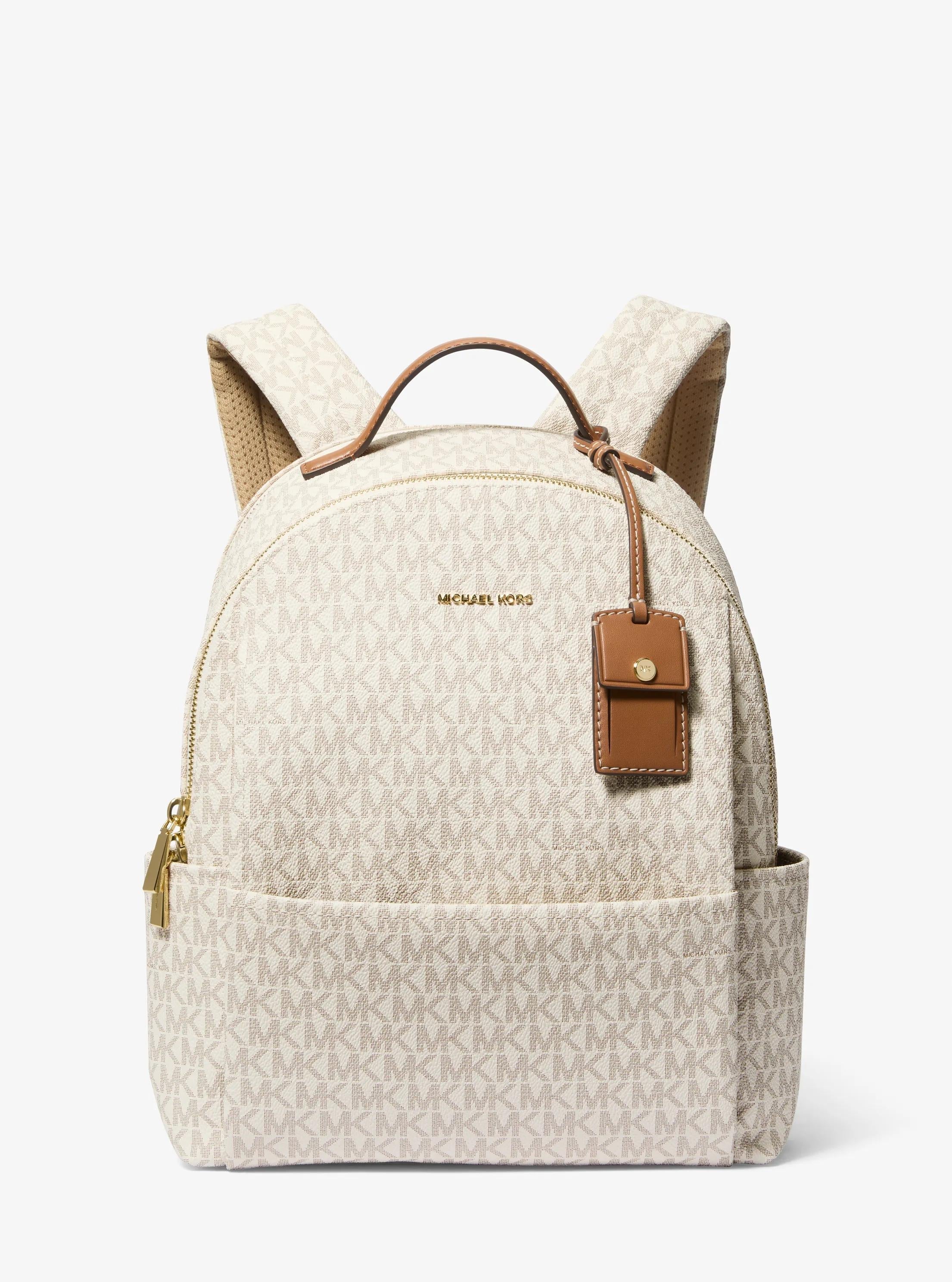 Sable Medium Signature Logo Backpack Designer Handbag Fashion Shoulder Bag