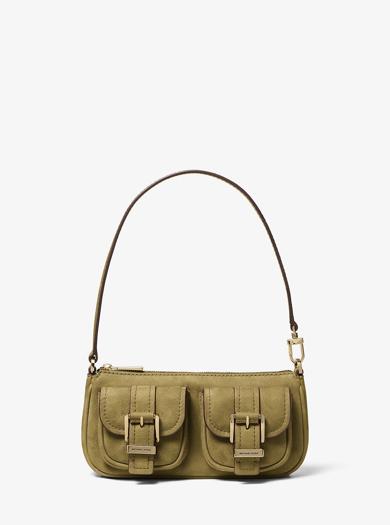 Zoe Small Suede Convertible Pochette Designer Handbag Fashion Shoulder Bag