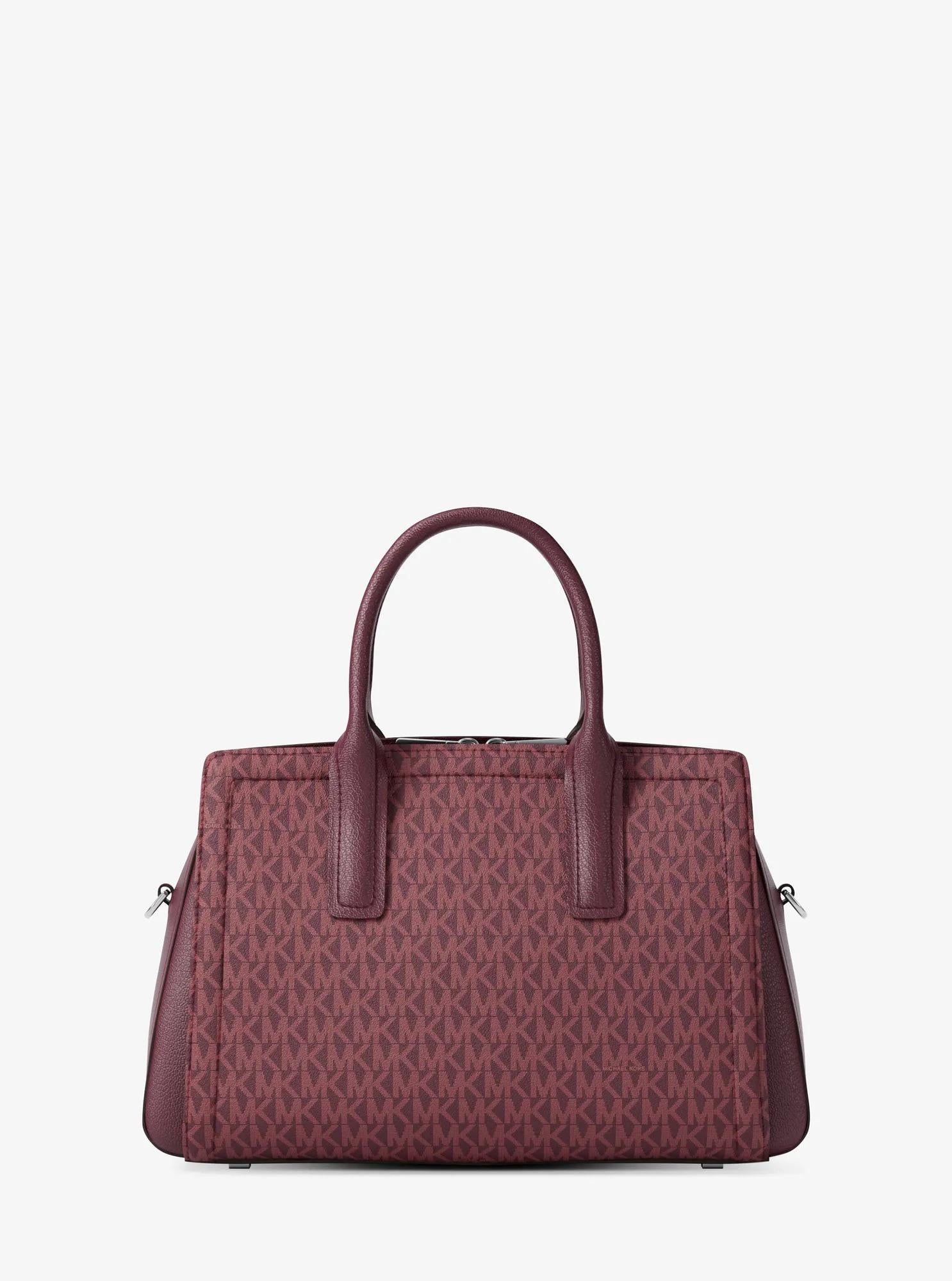 Laila Medium Signature Logo Satchel Designer Handbag Fashion Shoulder Bag