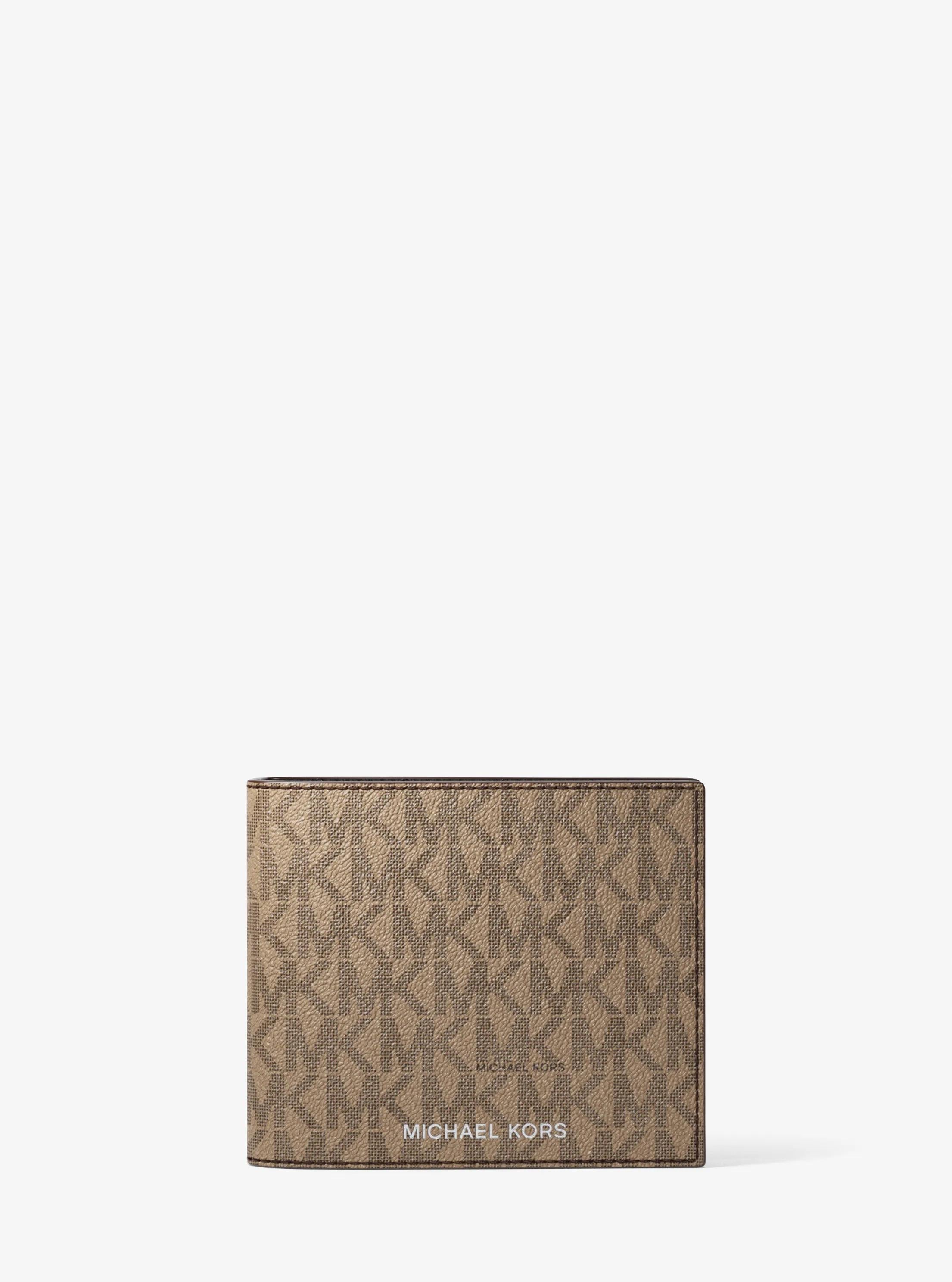 Harrison Logo Billfold Wallet With Passcase Designer Wallet Card Holder