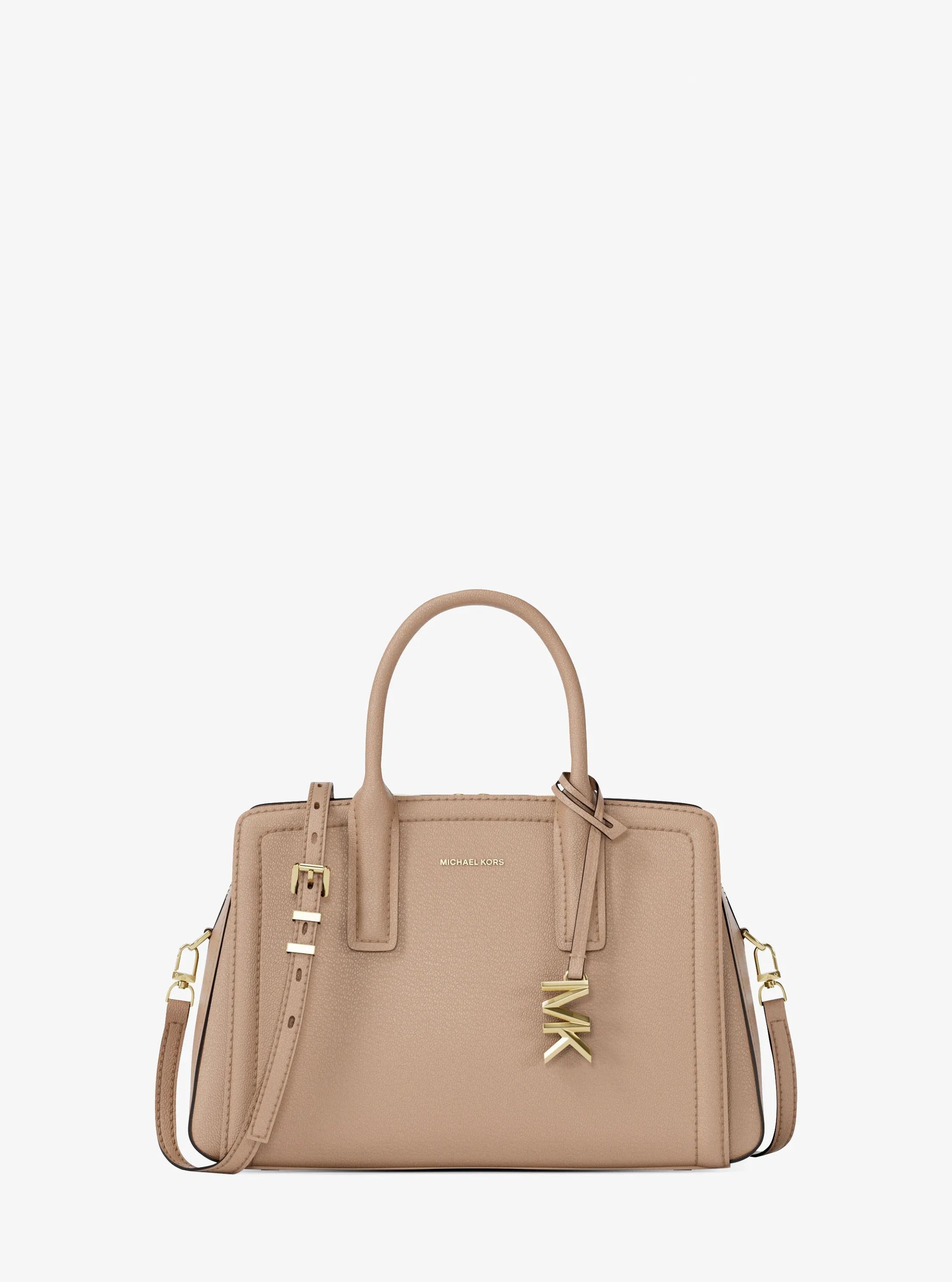 Laila Small Pebbled Leather Satchel Designer Handbag Fashion Shoulder Bag