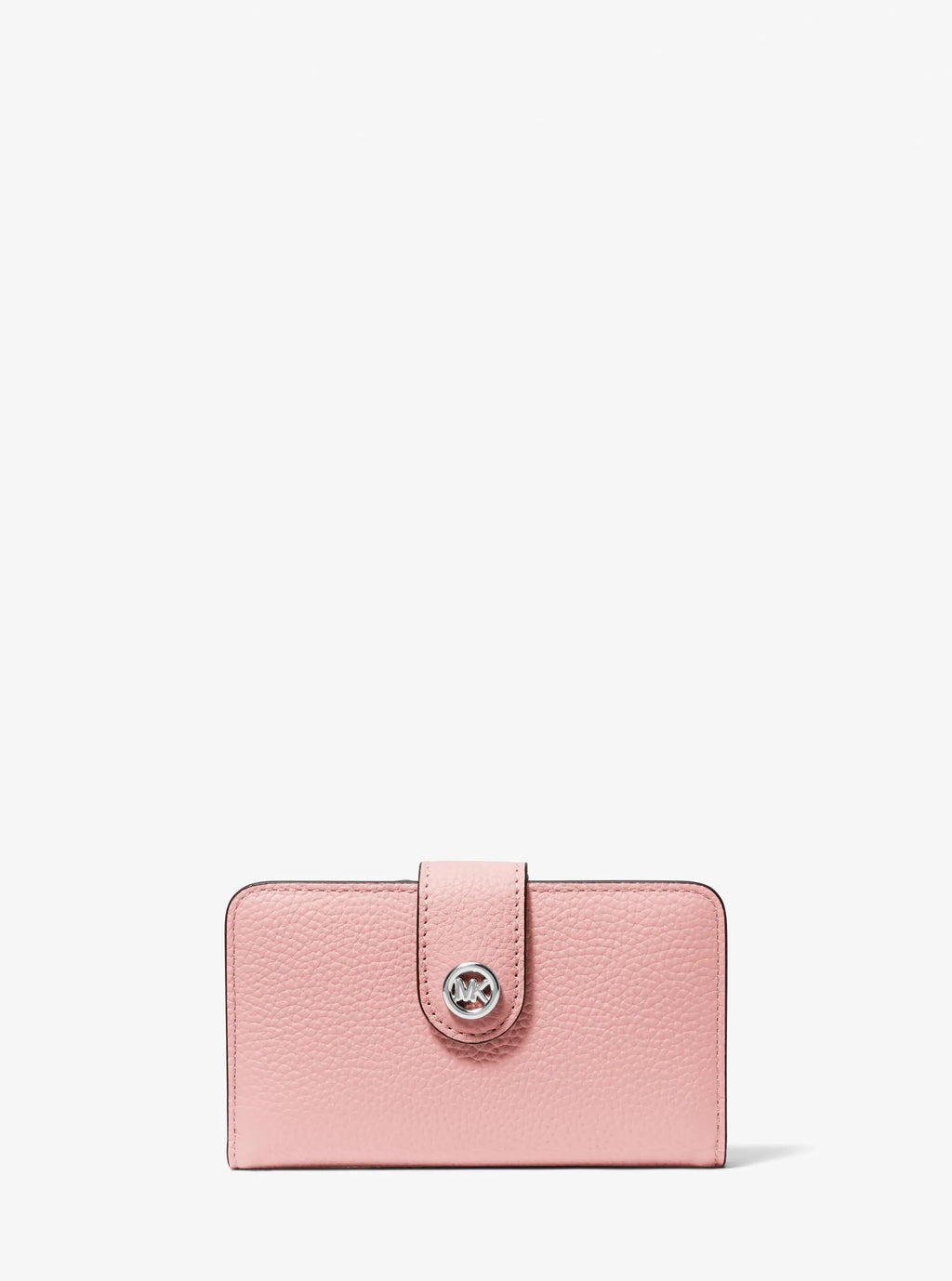 MK Pop Charm Medium Pebbled Leather Wallet Designer Wallet Card Holder