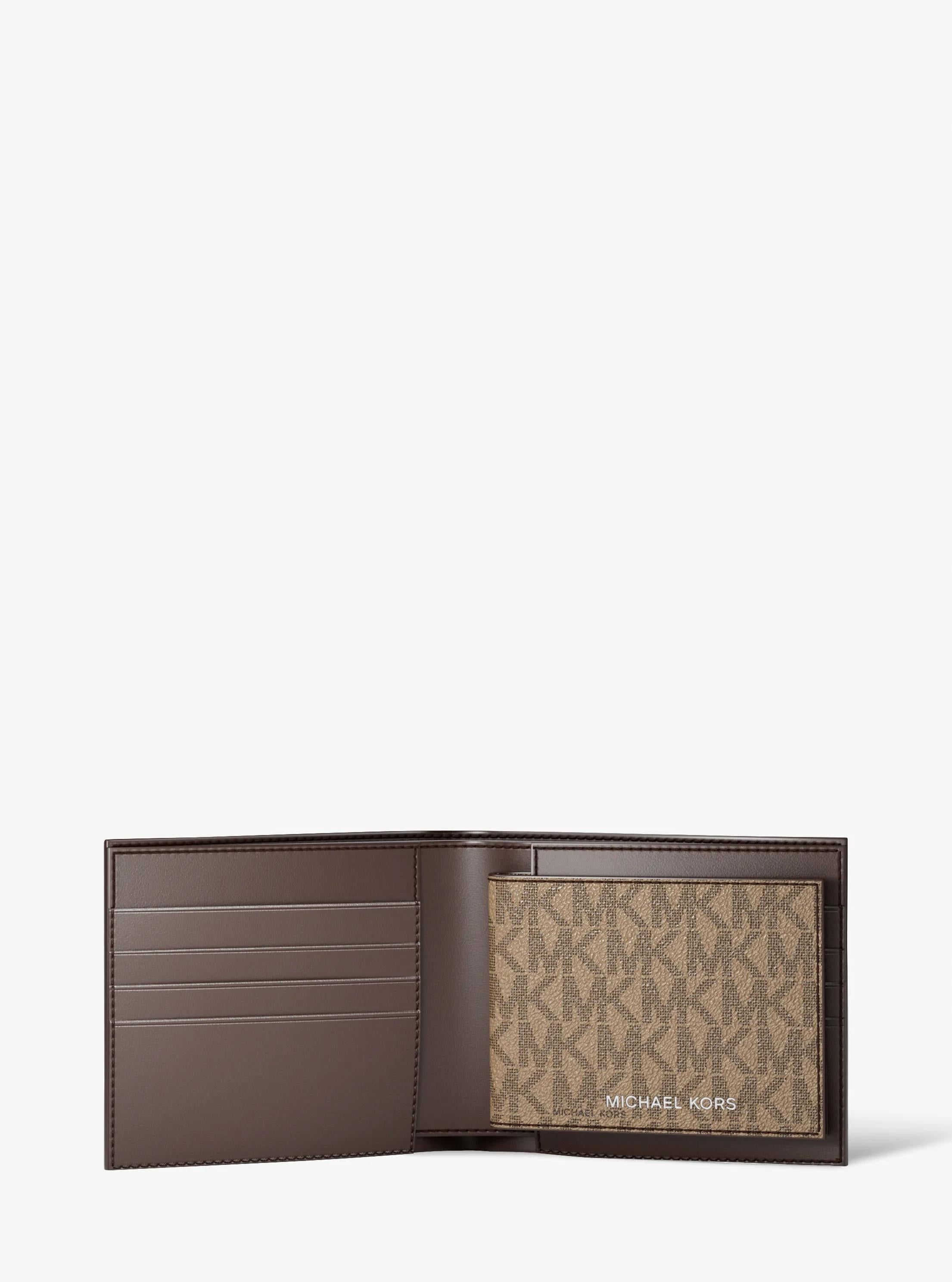 Harrison Logo Billfold Wallet With Passcase Designer Wallet Card Holder