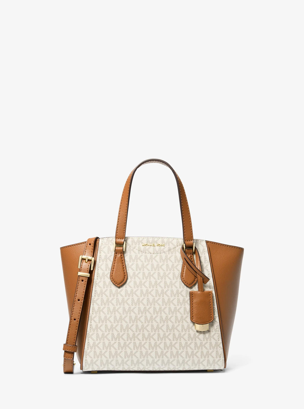 Taryn Small Signature Logo and Leather Convertible Crossbody Bag Designer Handbag Fashion Shoulder Bag