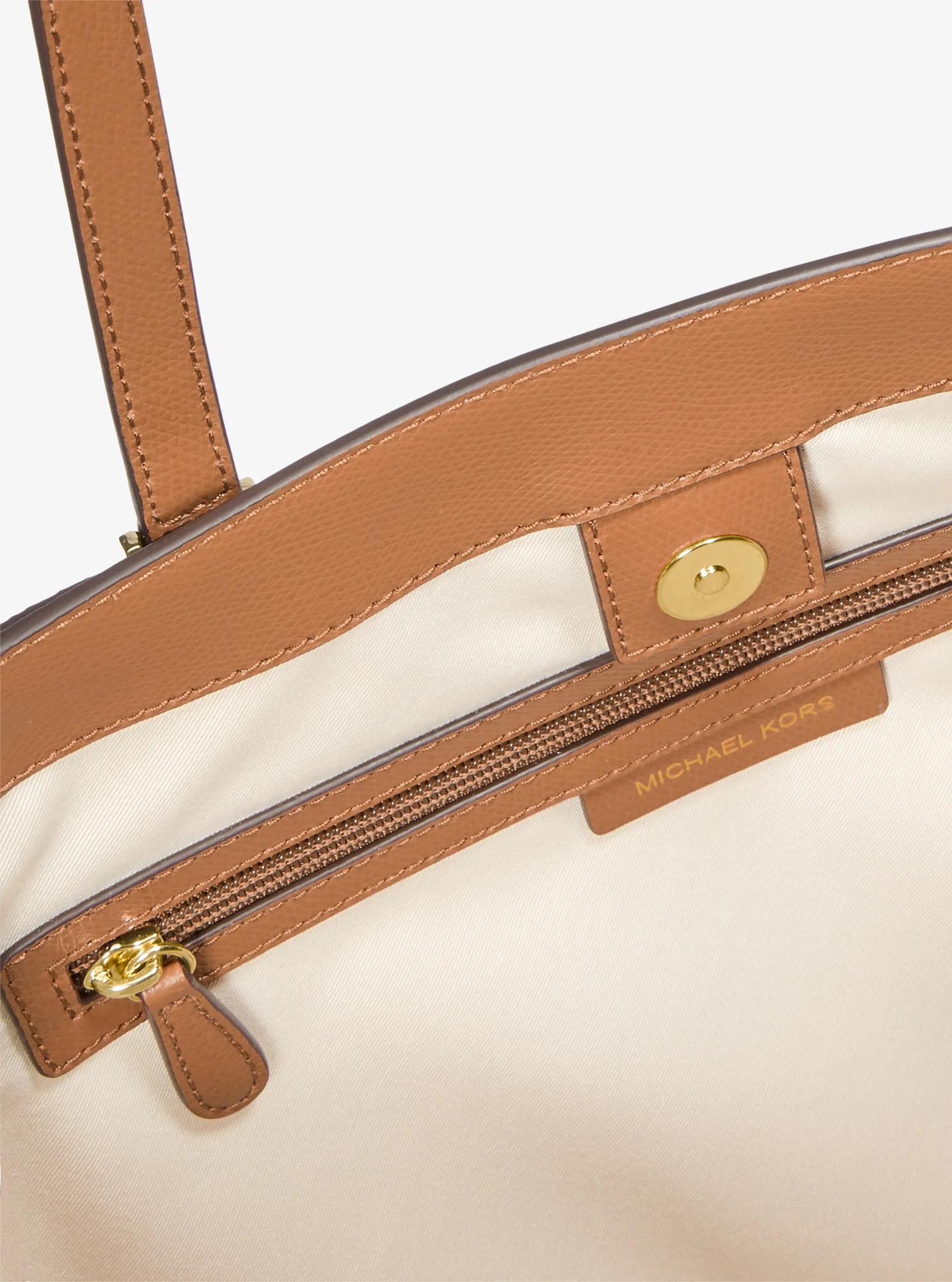Taryn Large Signature Logo and Leather Tote Bag Designer Handbag Fashion Shoulder Bag