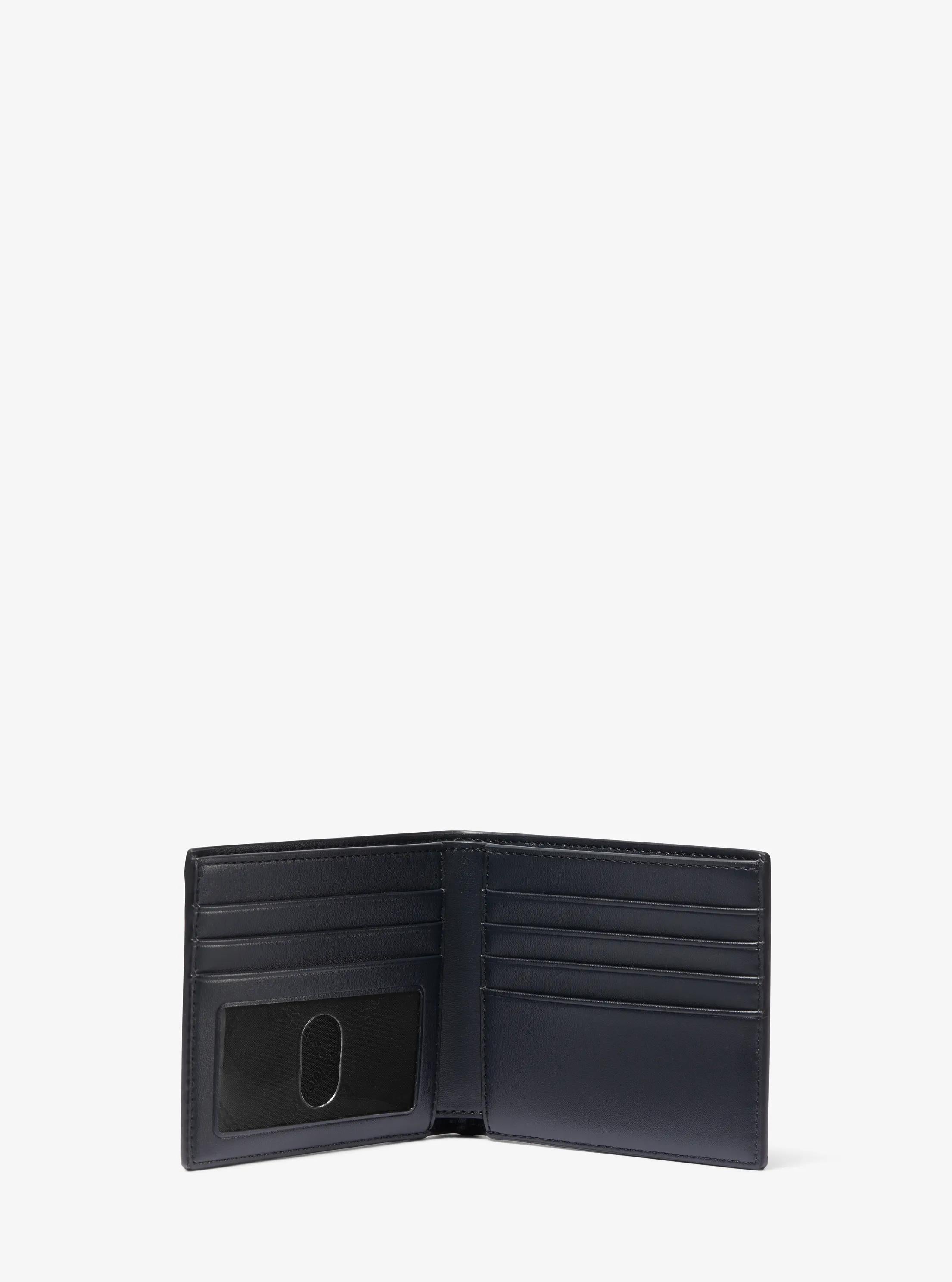 Hudson Signature Logo Billfold Wallet Designer Wallet Card Holder