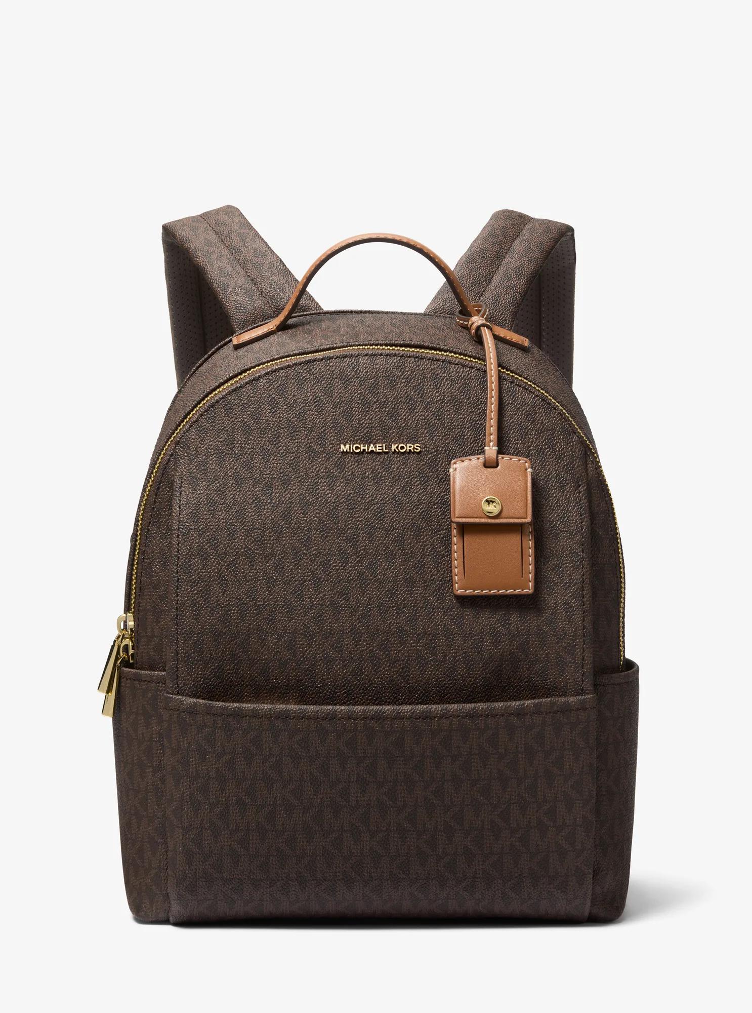 Sable Medium Signature Logo Backpack Designer Handbag Fashion Shoulder Bag