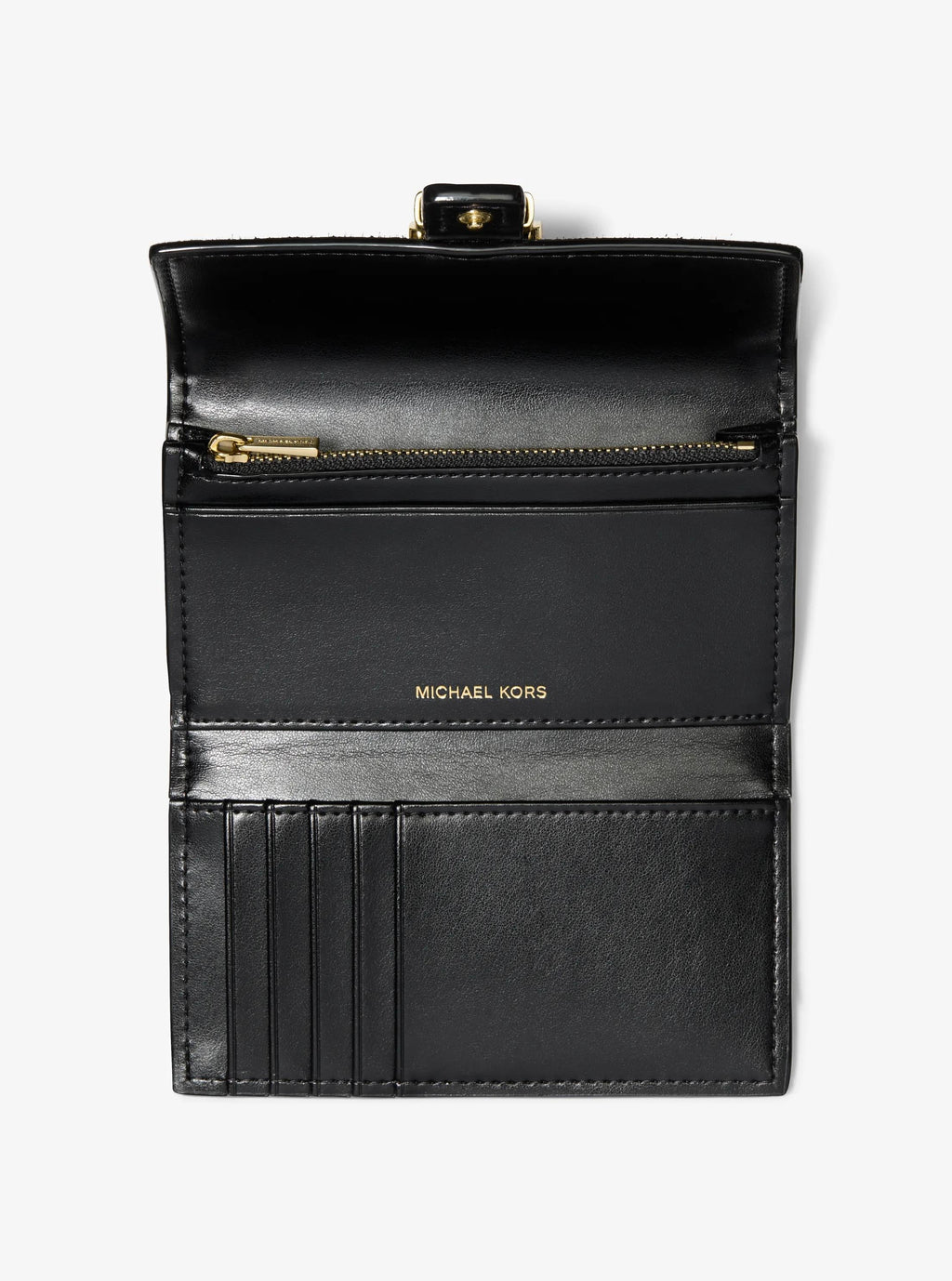 Nolita Medium Signature Logo Tri-Fold Wallet Designer Wallet Card Holder