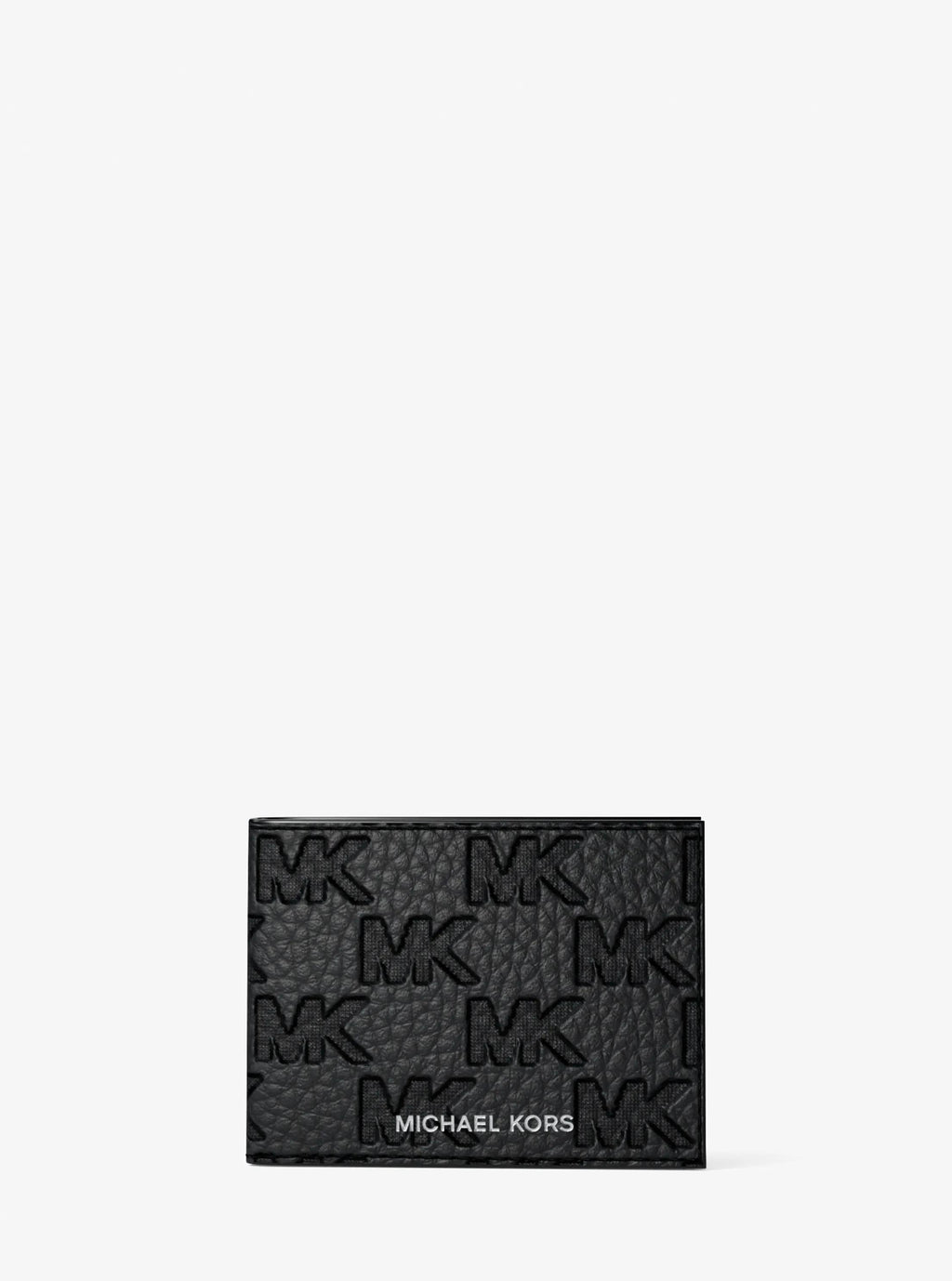 Hudson Logo Embossed Leather Billfold Wallet and Passcase Designer Wallet Card Holder