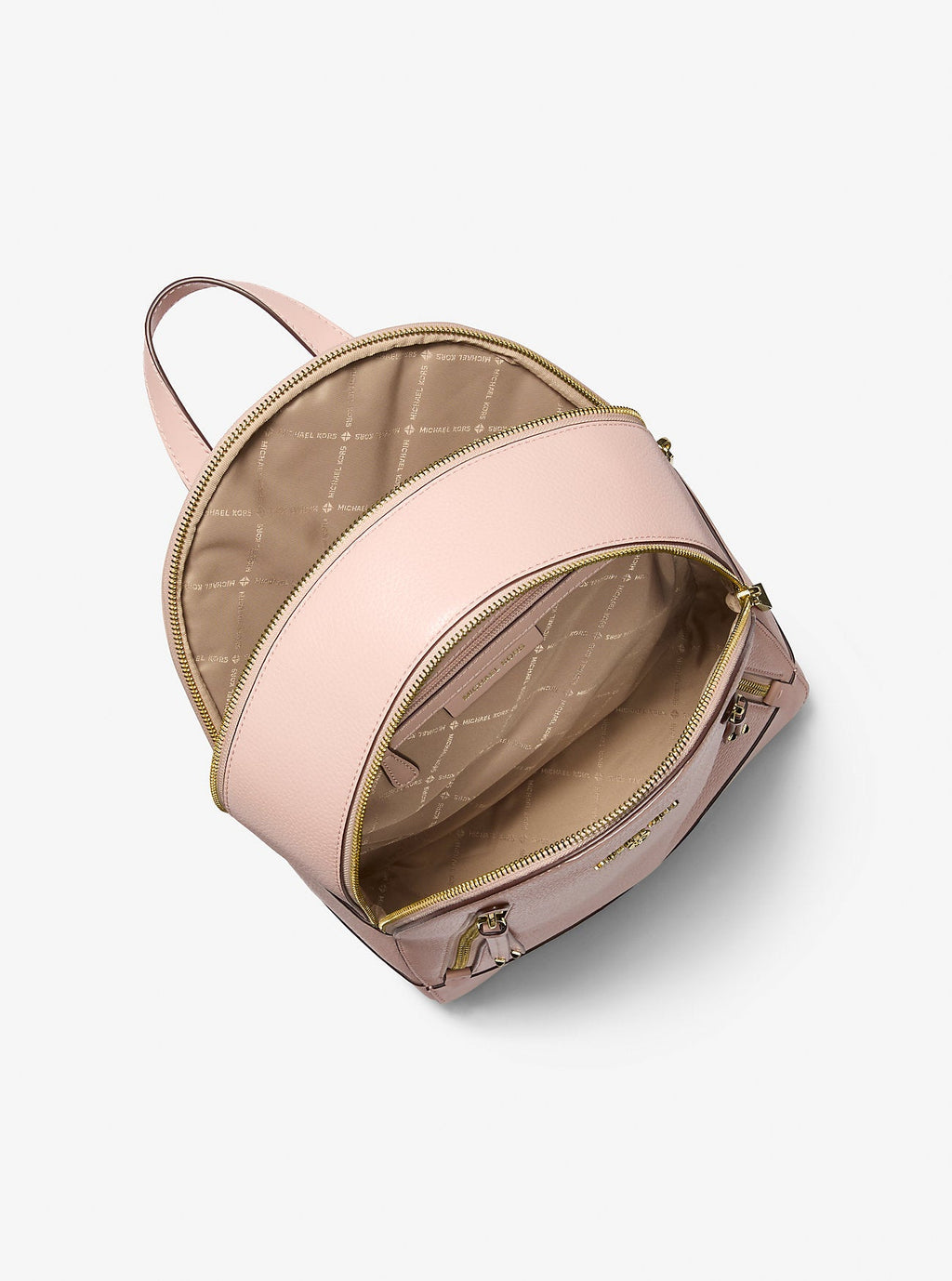 Brooklyn Medium Pebbled Leather Backpack Designer Handbag Fashion Shoulder Bag