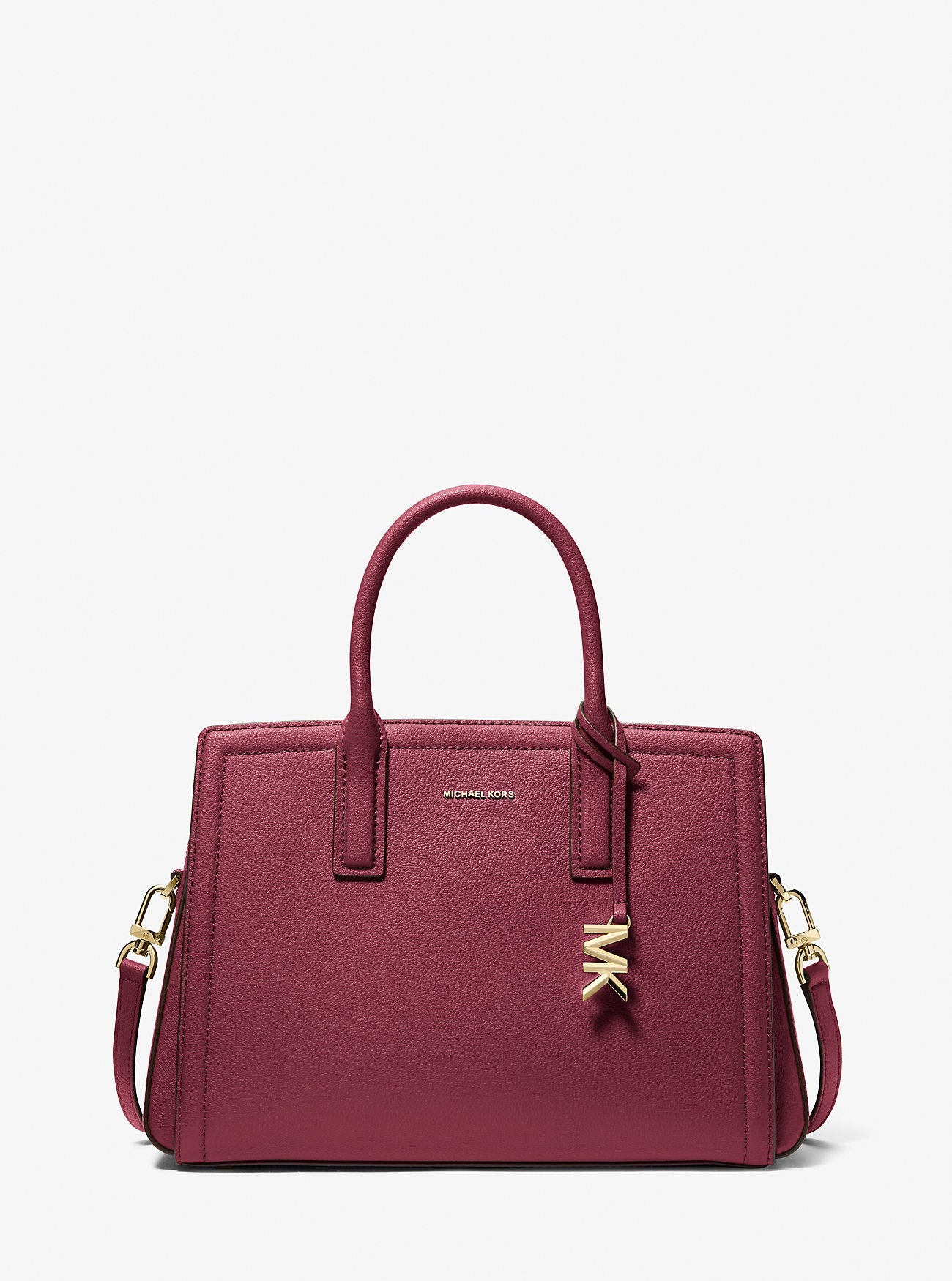 Laila Medium Leather Satchel Designer Handbag Fashion Shoulder Bag