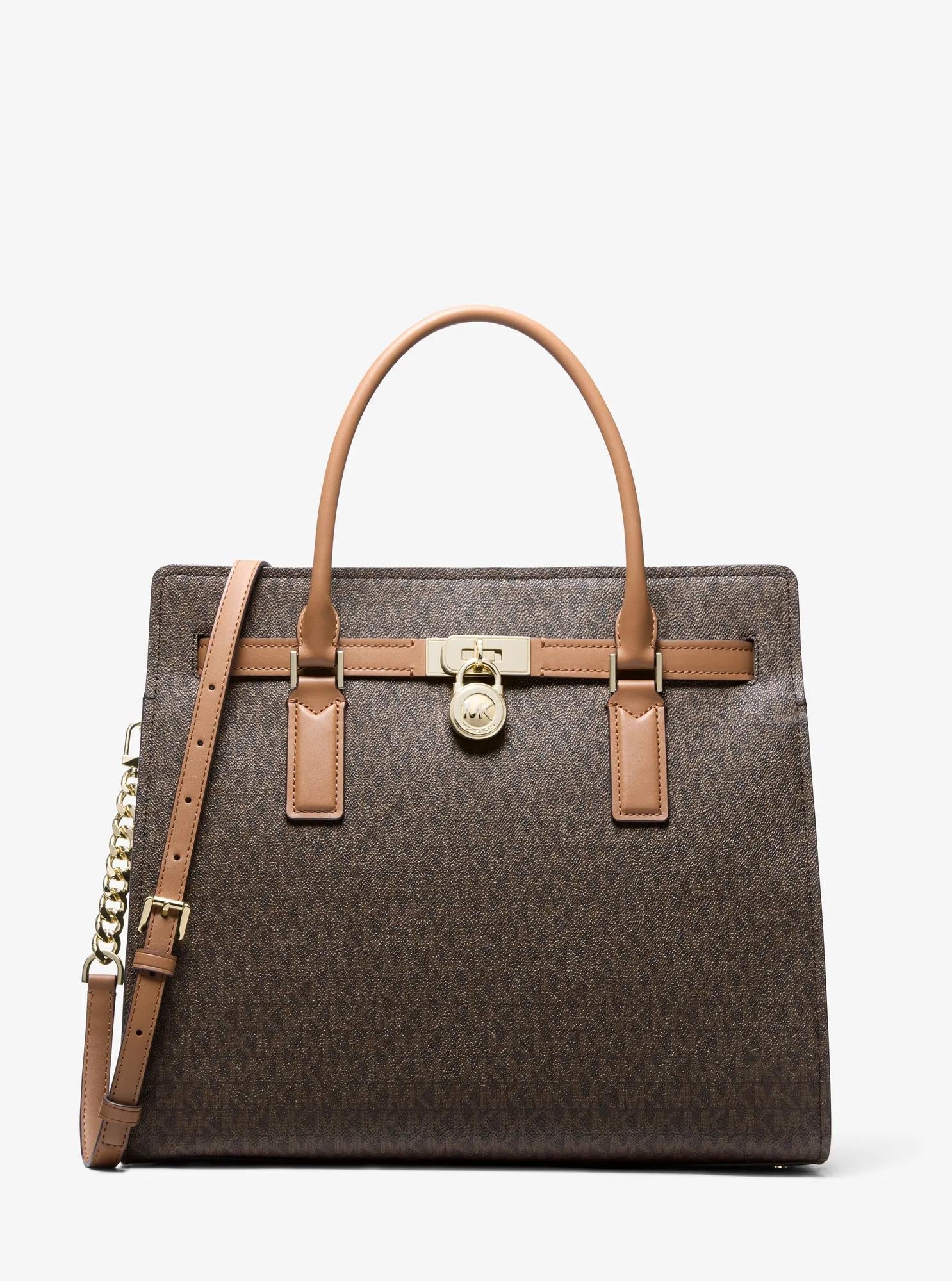 Hamilton Moderne Large Signature Logo Satchel Designer Handbag Fashion Shoulder Bag