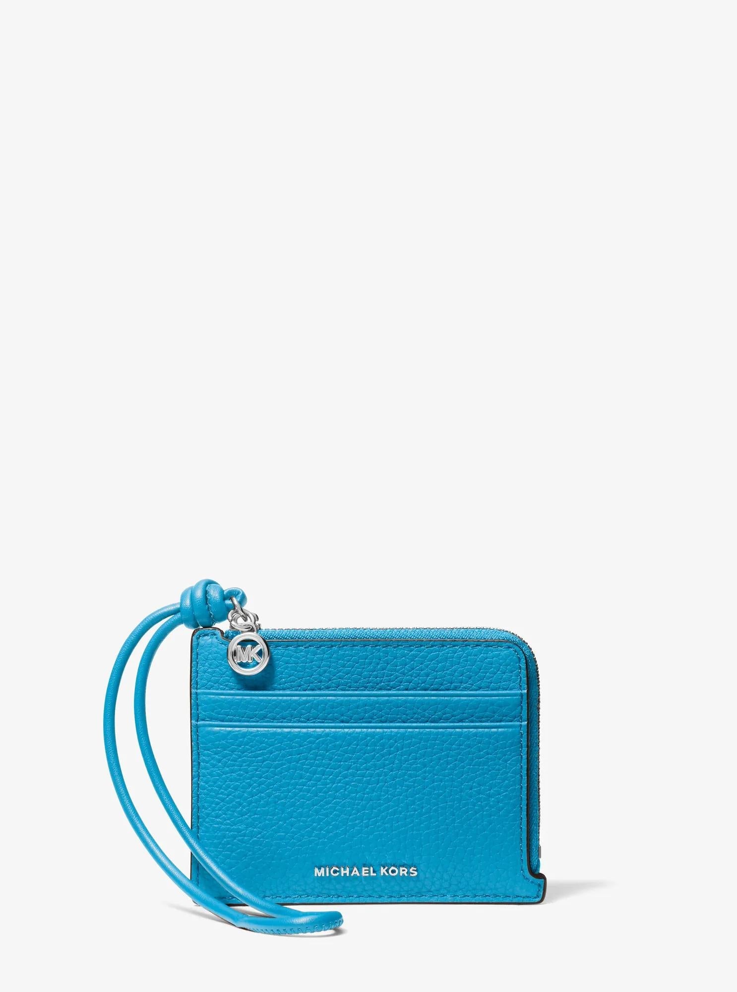 Jet Set Small Pebbled Leather Card Case Wristlet Designer Handbag Fashion Shoulder Bag