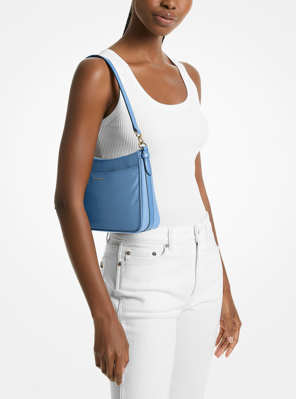 Jet Set Medium Nylon Convertible Pochette Designer Handbag Fashion Shoulder Bag