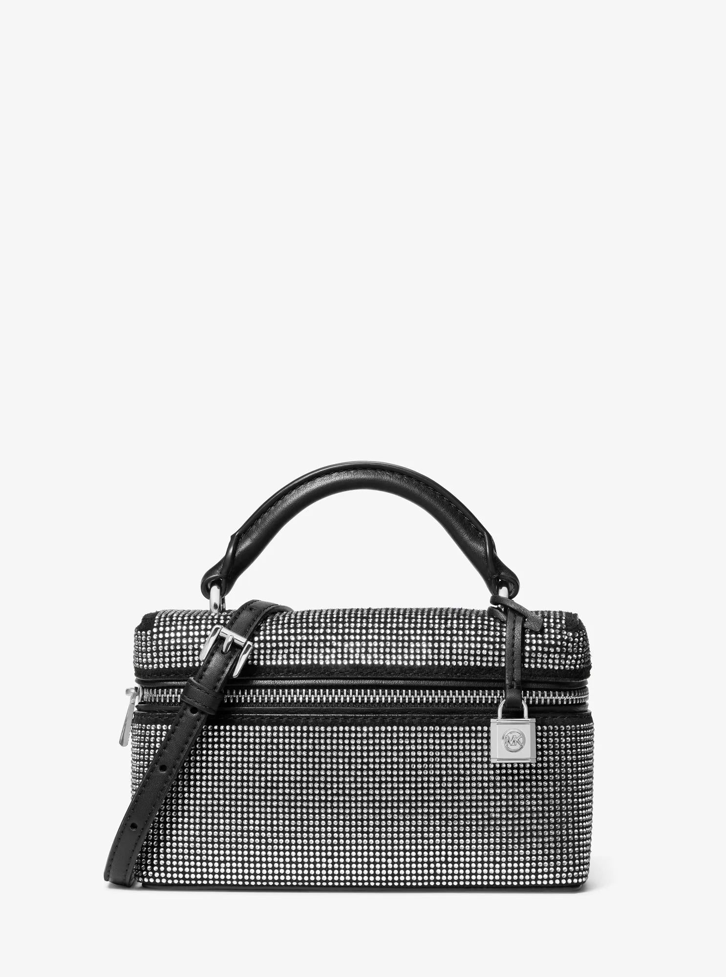 Jana Extra-Small Embellished Suede Convertible Crossbody Bag Designer Handbag Fashion Shoulder Bag