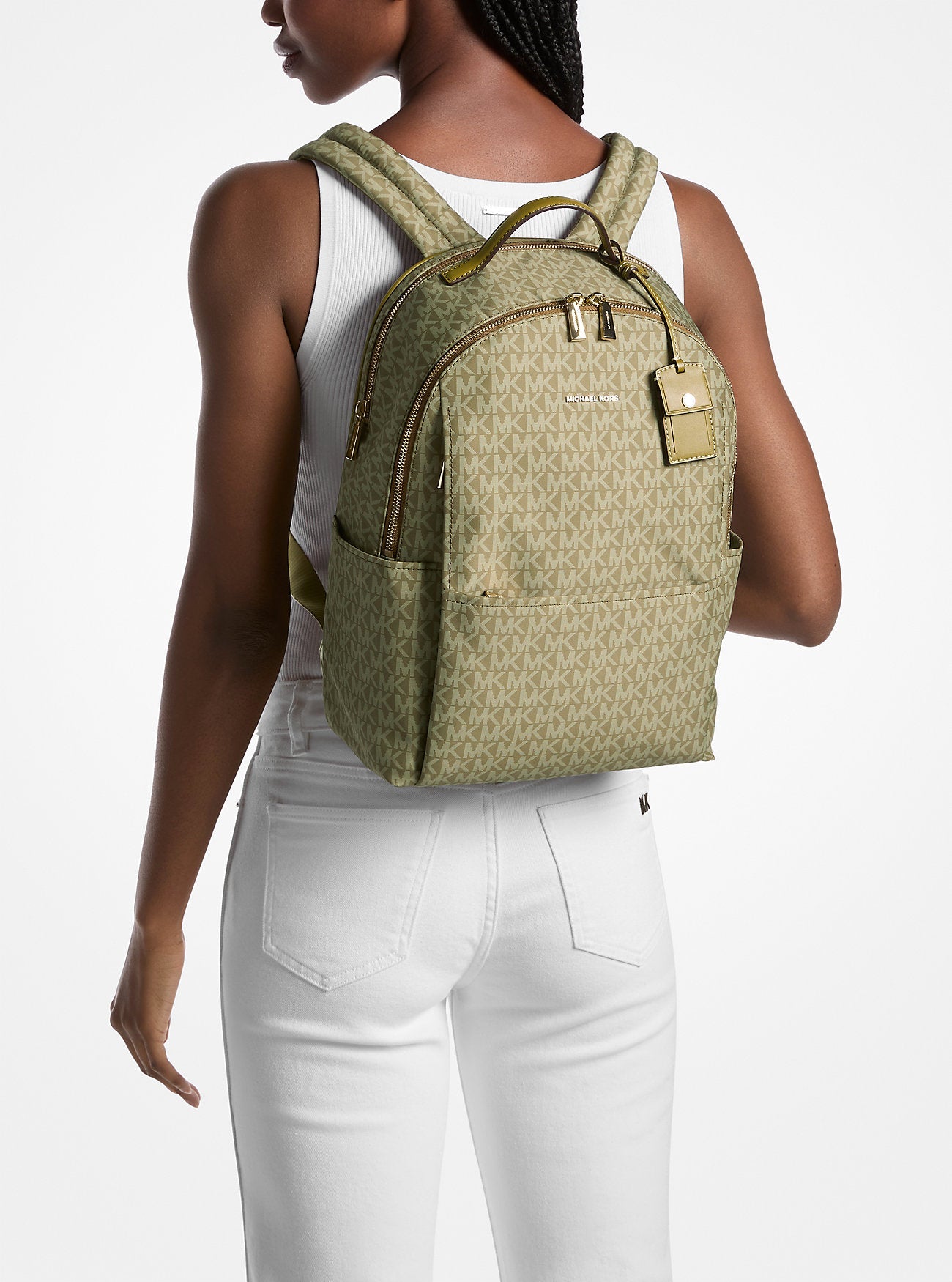 Sable Large Printed Signature Logo Backpack Designer Handbag Fashion Shoulder Bag