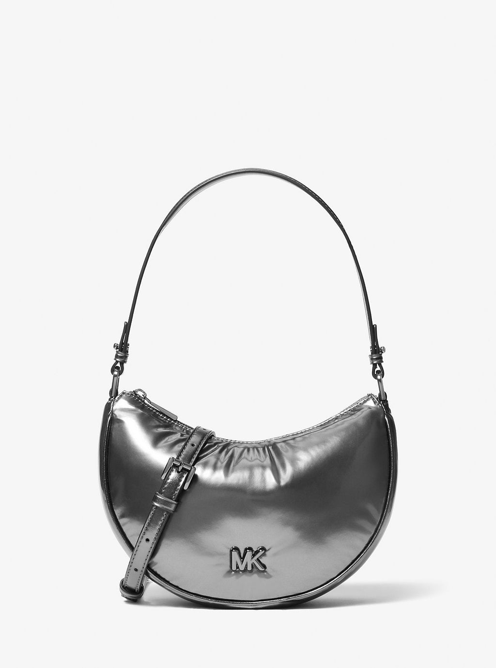 Kyla Small Puffy Metallic Convertible Pochette Designer Handbag Fashion Shoulder Bag