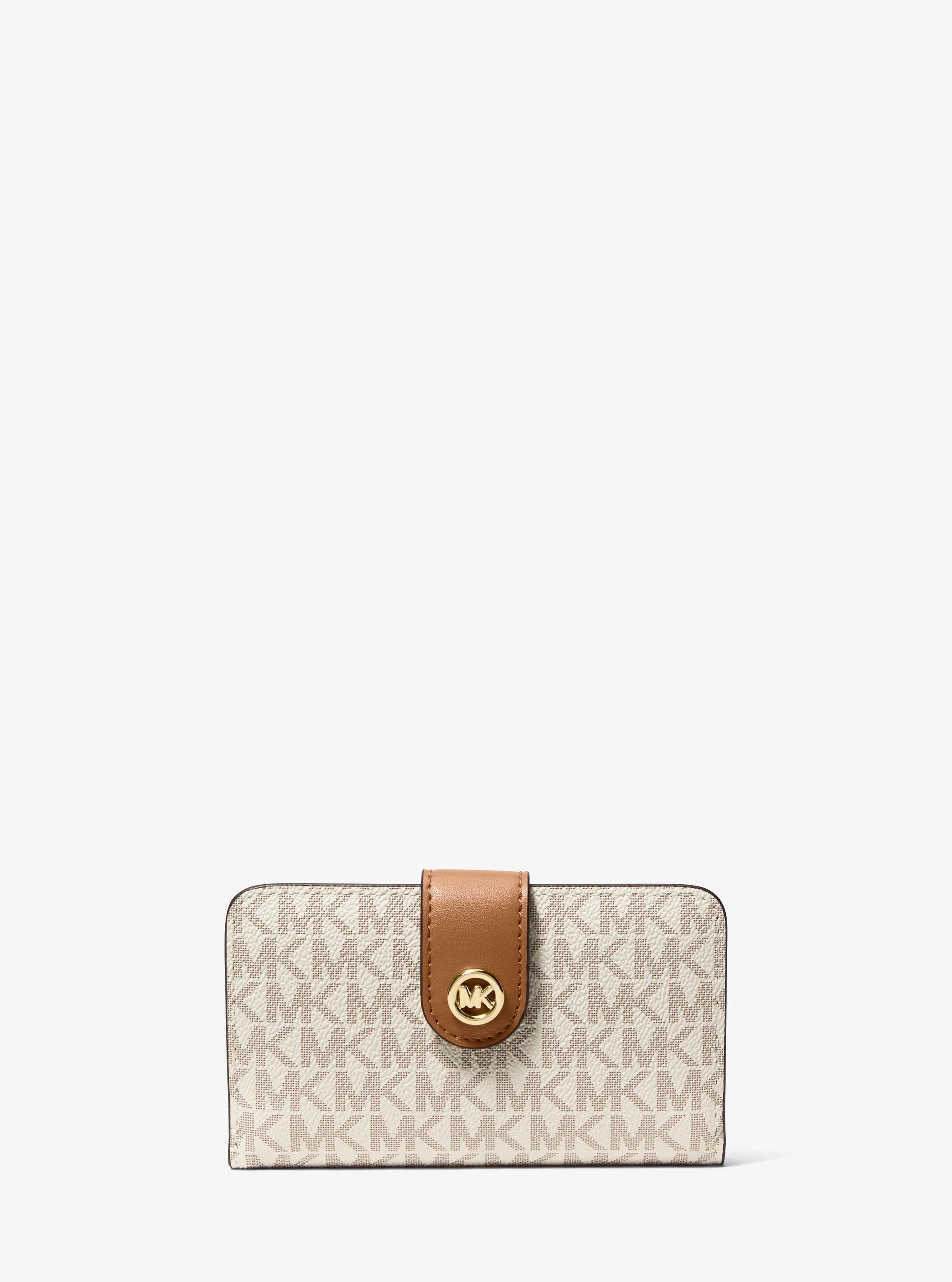 MK Pop Charm Medium Signature Logo Wallet Designer Wallet Card Holder