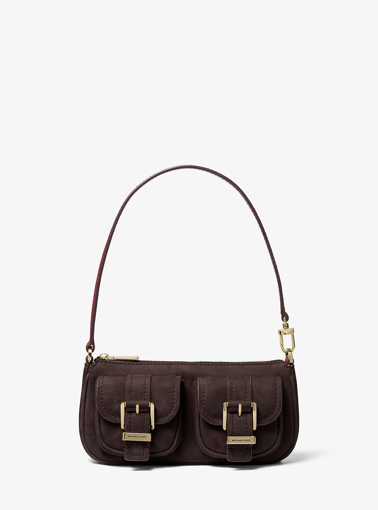 Zoe Small Suede Convertible Pochette Designer Handbag Fashion Shoulder Bag