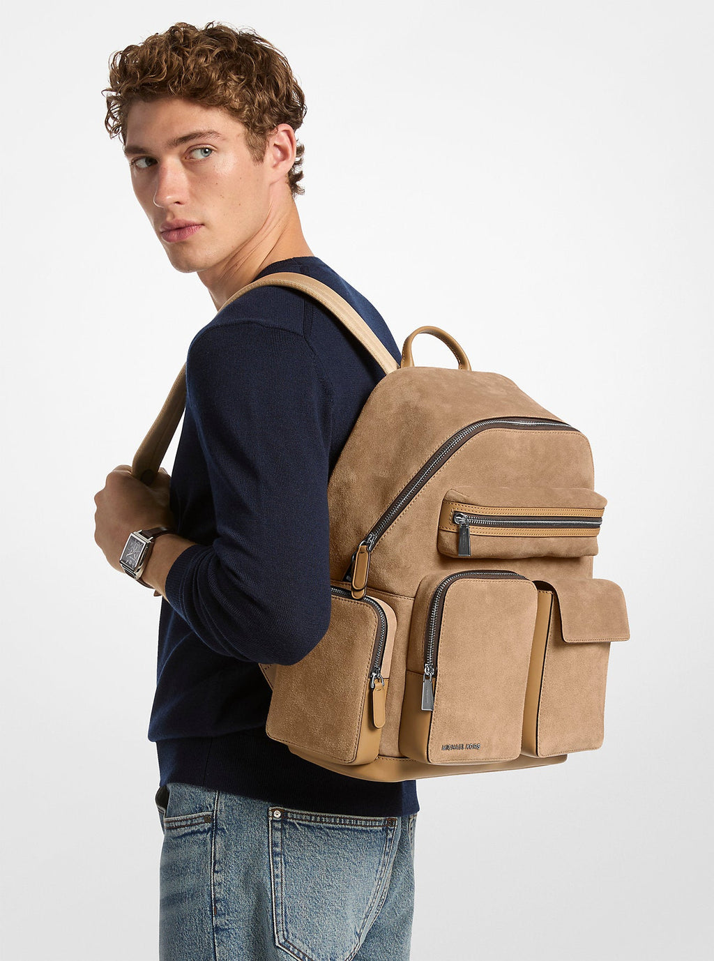 Dakota Suede Cargo Backpack Popular Style Fashion Accessory