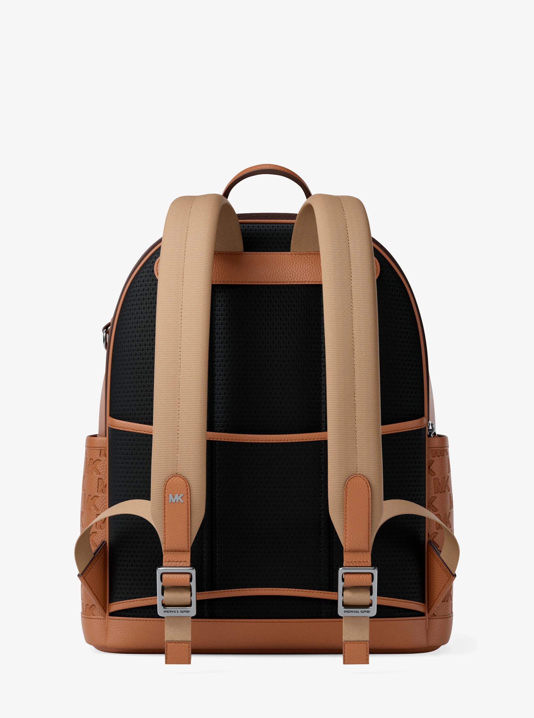 Jet Set Medium Logo Debossed Pebbled Leather Backpack Popular Style Fashion Accessory