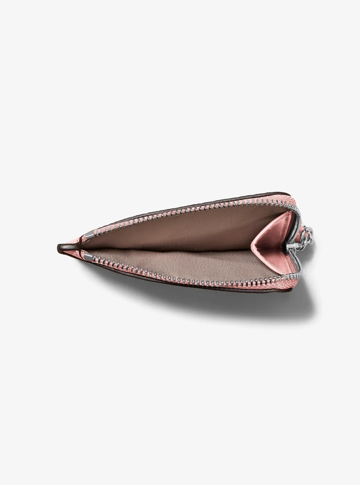 Jet Set Small Pebbled Leather Card Case Wristlet Designer Handbag Fashion Shoulder Bag