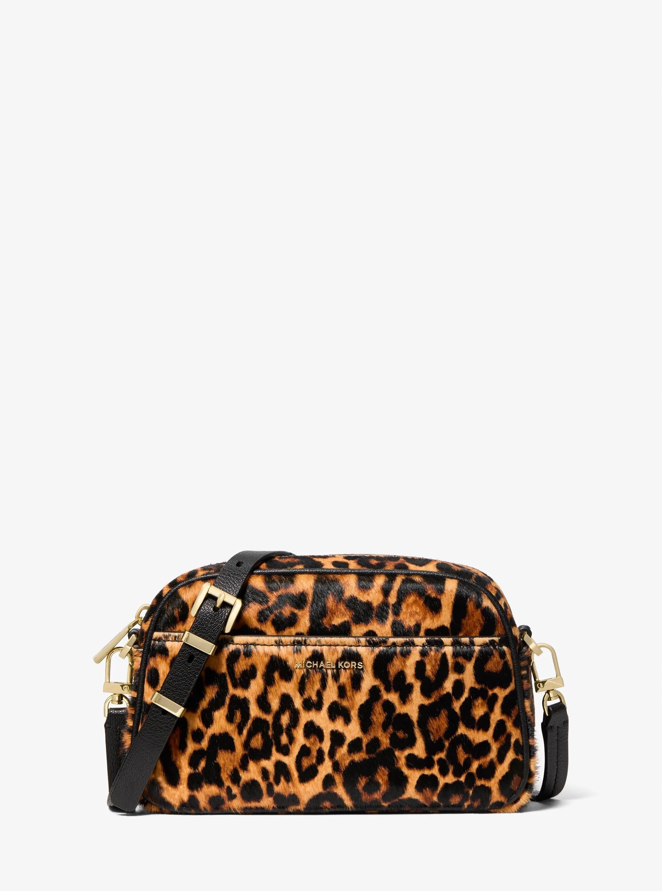 Jet Set Small Leopard Print Calf Hair Camera Crossbody Bag Designer Handbag Fashion Shoulder Bag
