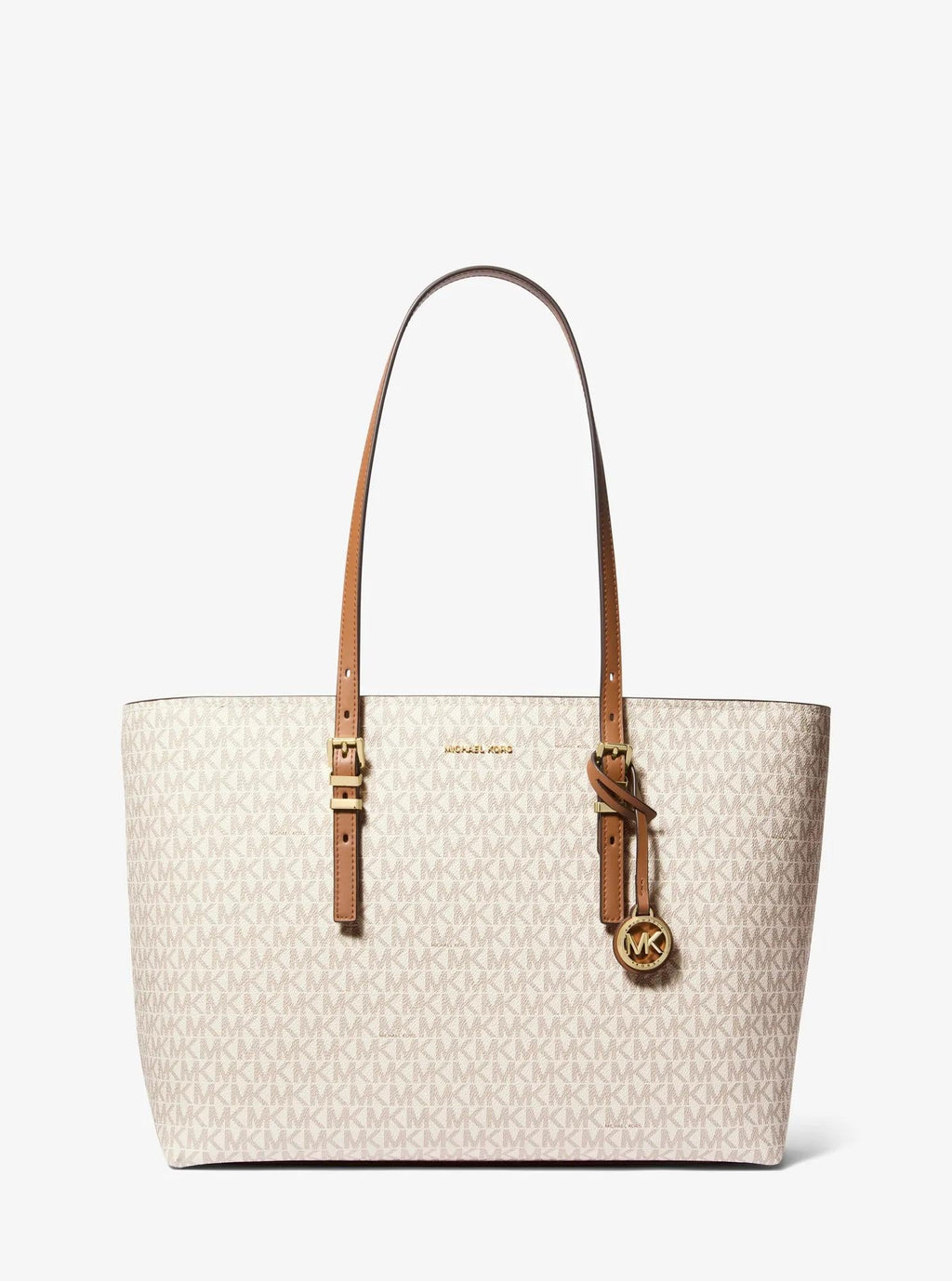 Quinn Large Signature Logo and Leather Tote Bag Designer Handbag Fashion Shoulder Bag
