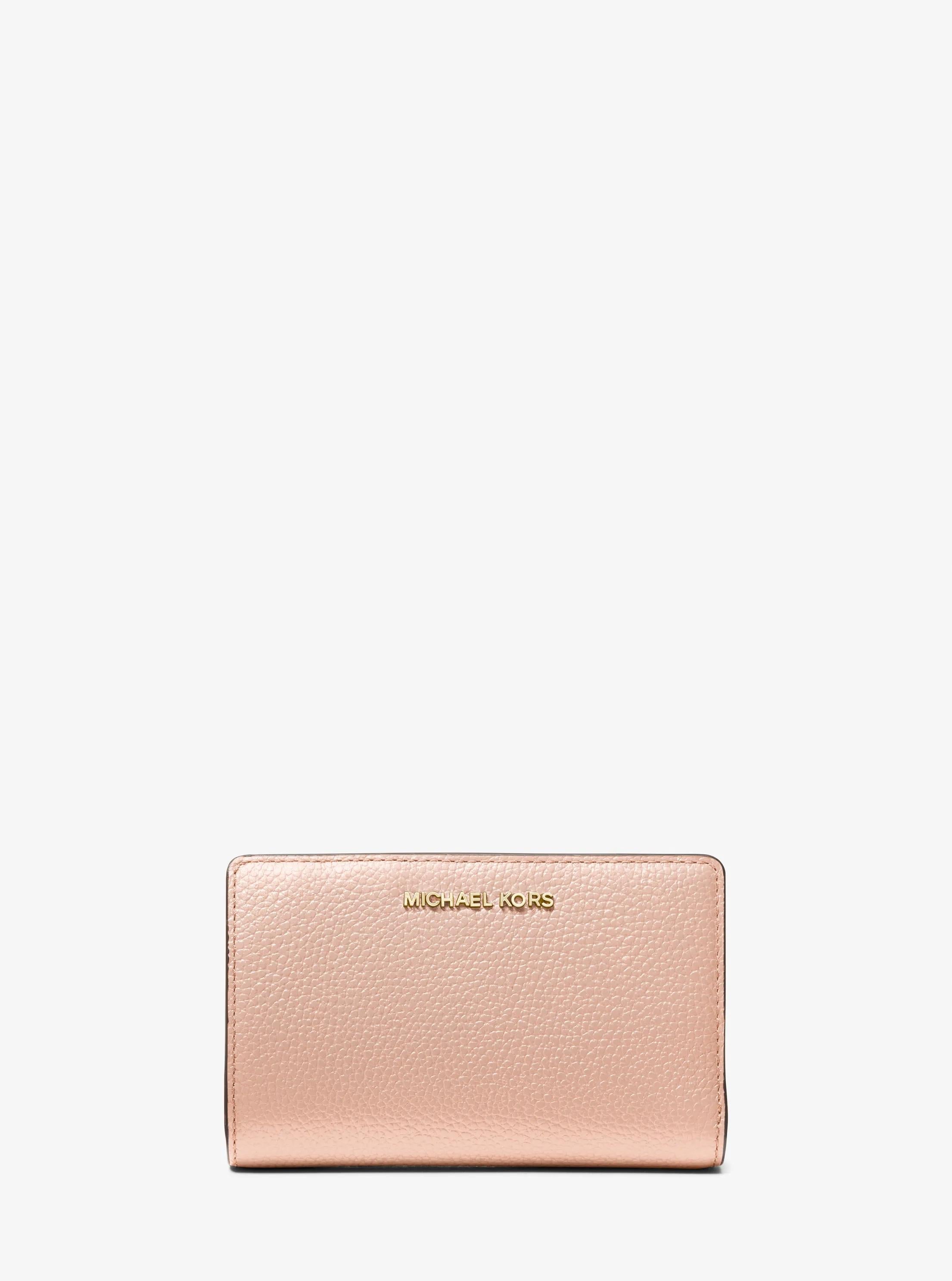 Medium Pebbled Leather Wallet Designer Wallet Card Holder