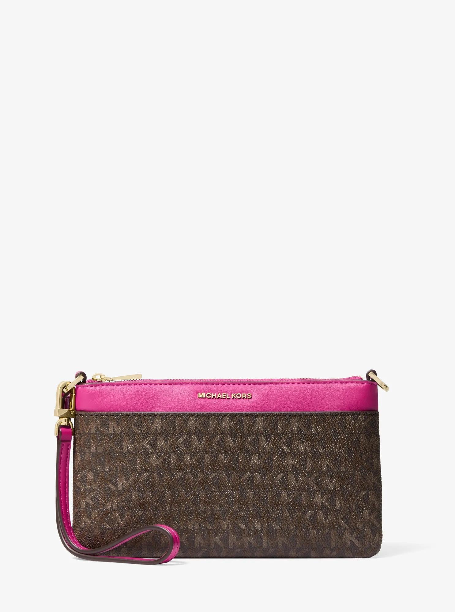 Jet Set Medium Signature Logo Wristlet Designer Handbag Fashion Shoulder Bag
