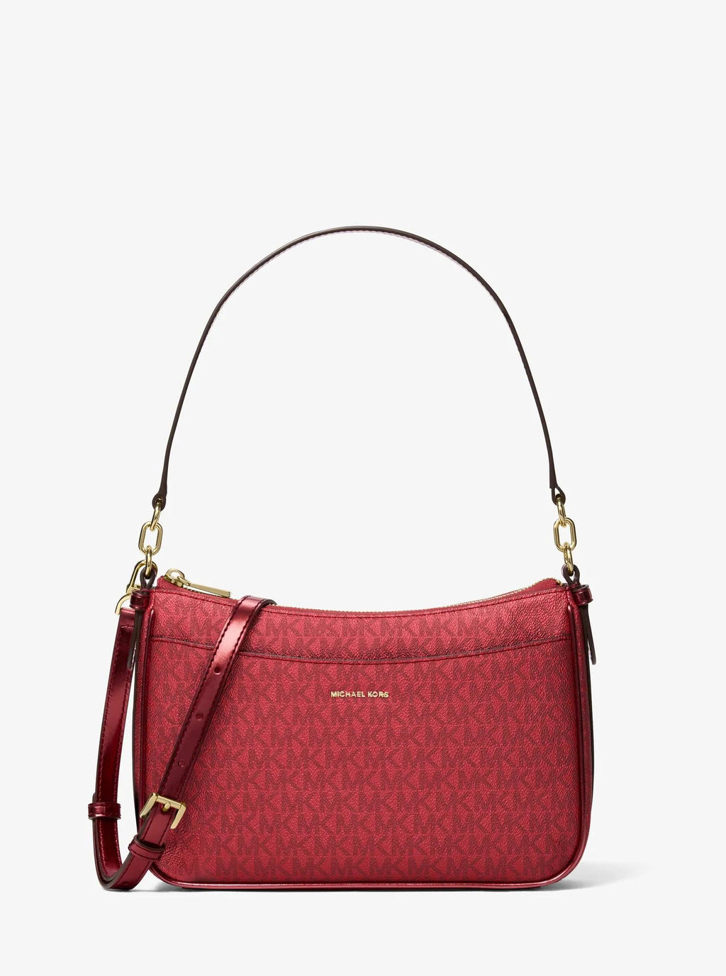 Jet Set Medium Metallic Signature Logo Convertible Crossbody Bag Designer Handbag Fashion Shoulder Bag