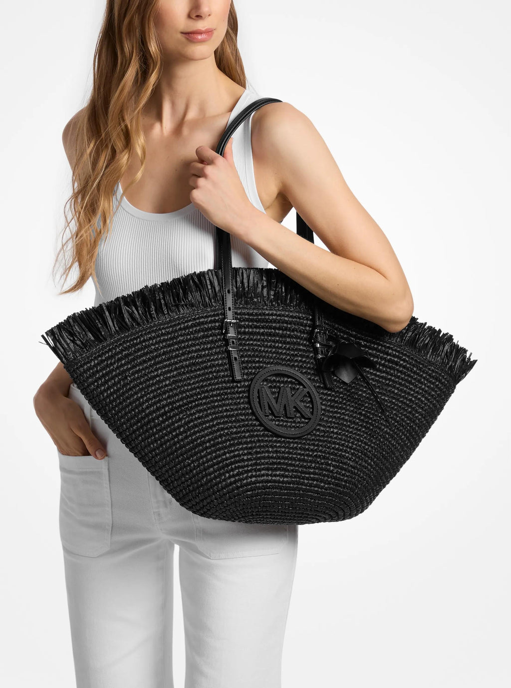 Isa Large Hand-Crocheted Fan Tote Bag Designer Handbag Fashion Shoulder Bag